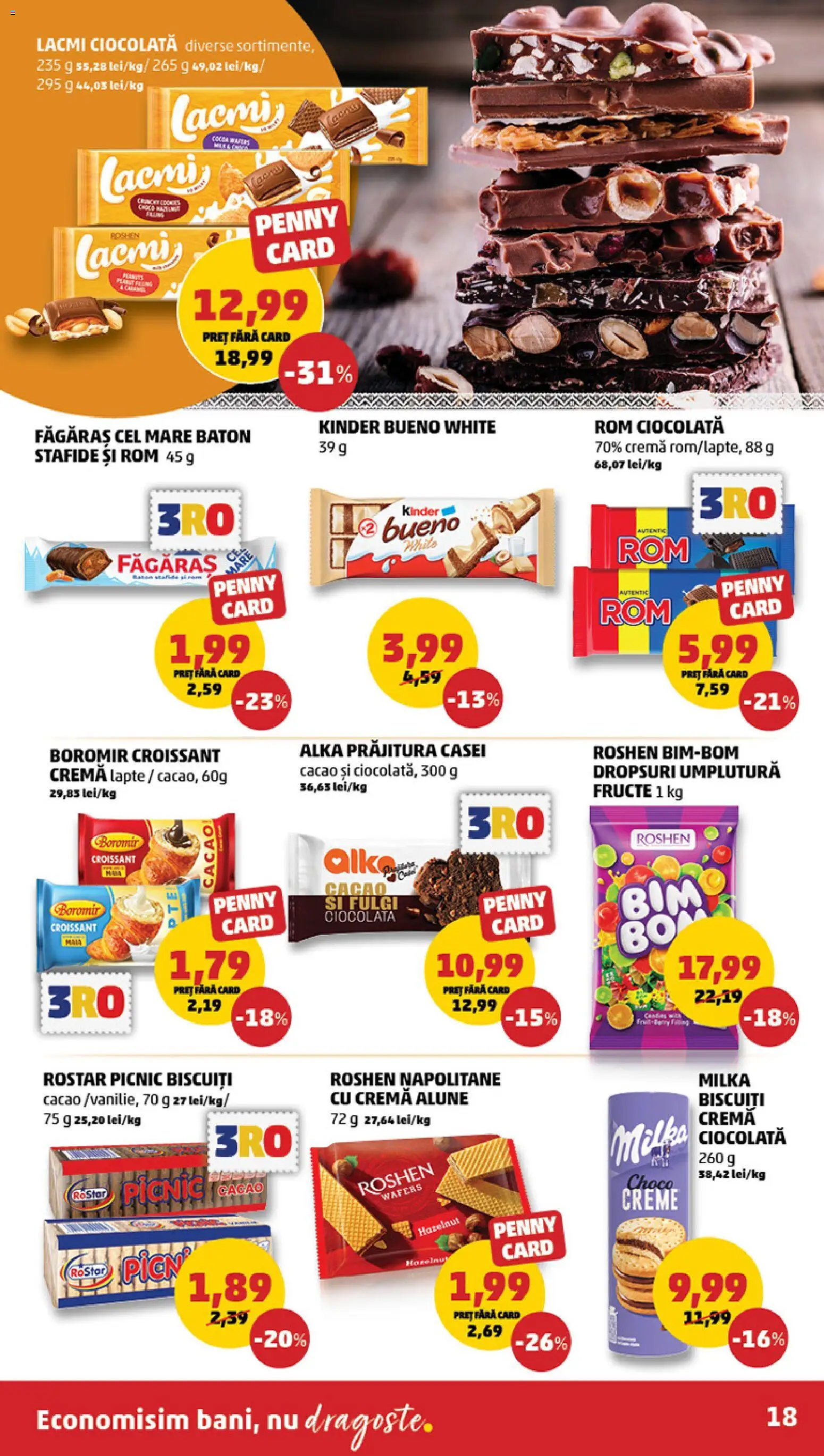 Catalog PENNY Market 10 - 15 Iunie 2026 | Pagina 18 | Produse: Lapte, Cremă, Biscuiți, Stafide