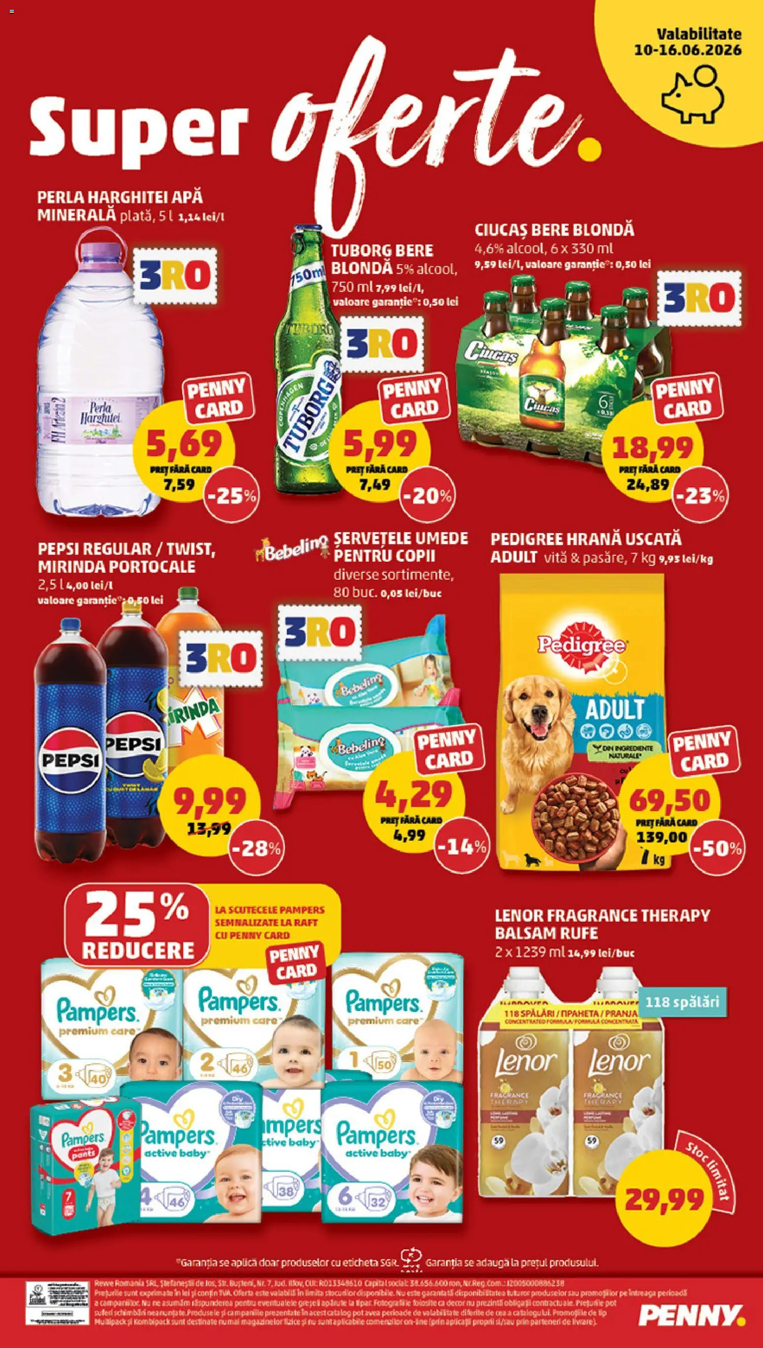 Catalog PENNY Market 10 - 15 Iunie 2026 | Pagina 24 | Produse: Raft, Bere, Șervețele umede, Apă