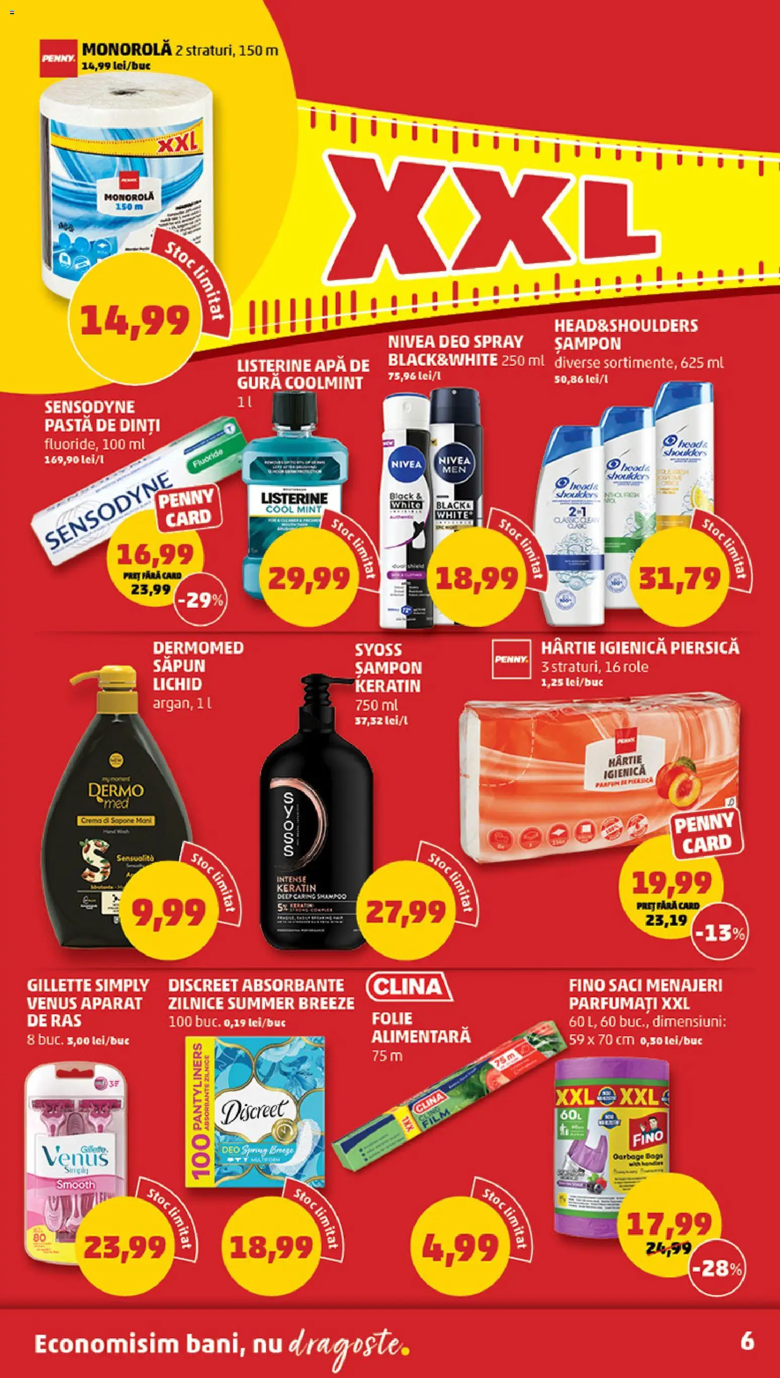 Catalog PENNY Market 10 - 15 Iunie 2026 | Pagina 6 | Produse: Role, Șampon, Cremă, Apă