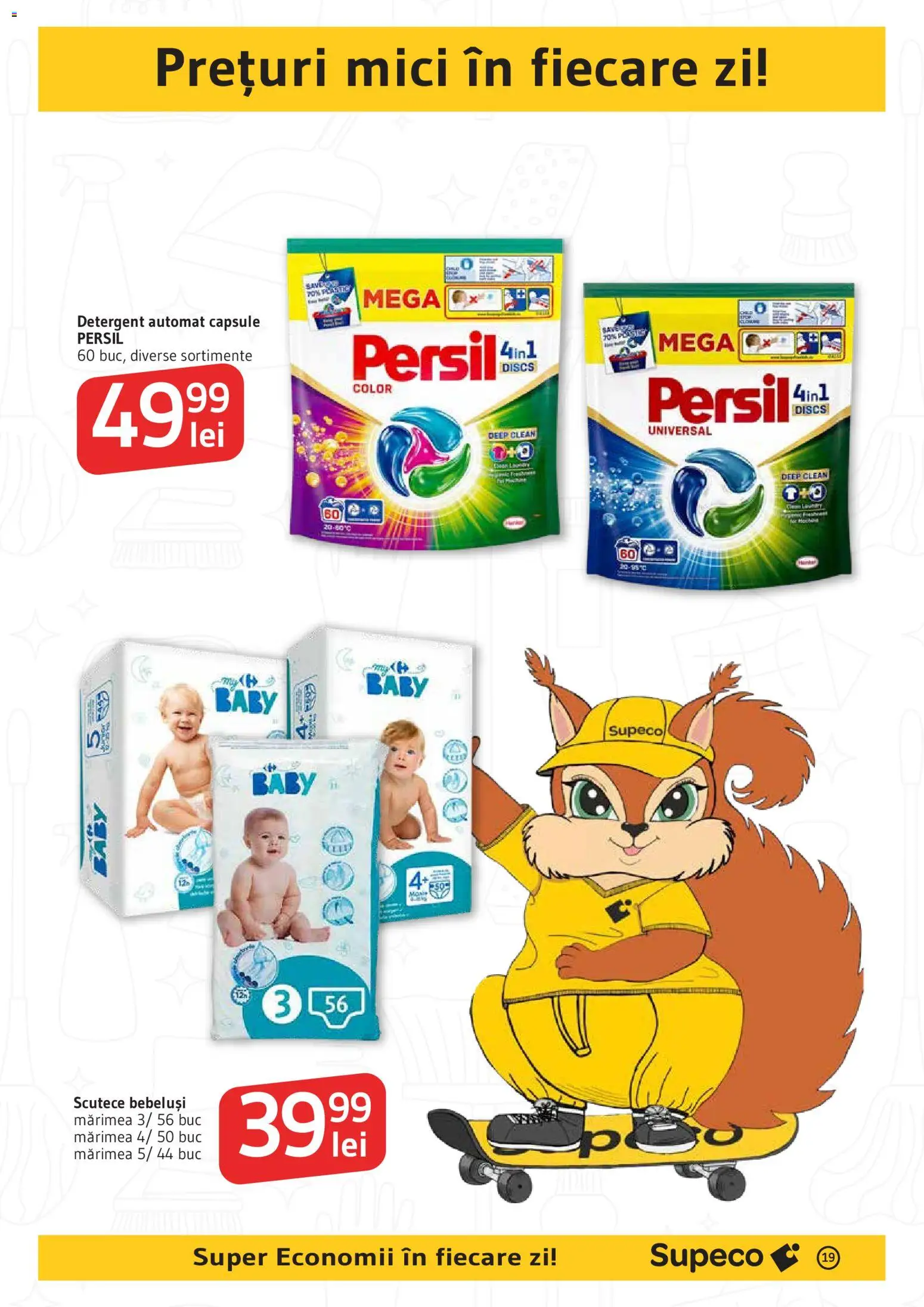 Catalog Supeco 11 - 23 Iunie 2026 | Pagina 19 | Produse: Kedi Ödül Oyuncakları, Mici, Detergent, Scutece