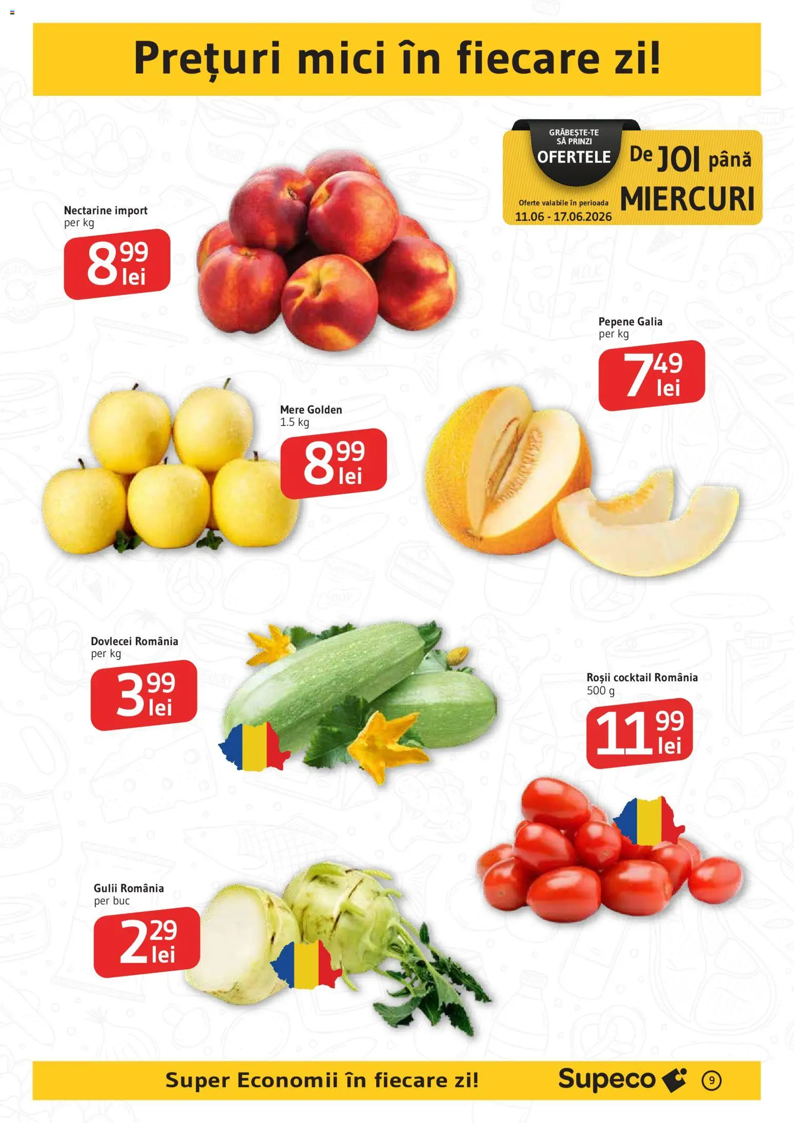Catalog Supeco 11 - 23 Iunie 2026 | Pagina 9 | Produse: Temizlik kovası, Mere, Cocktail, Roșii