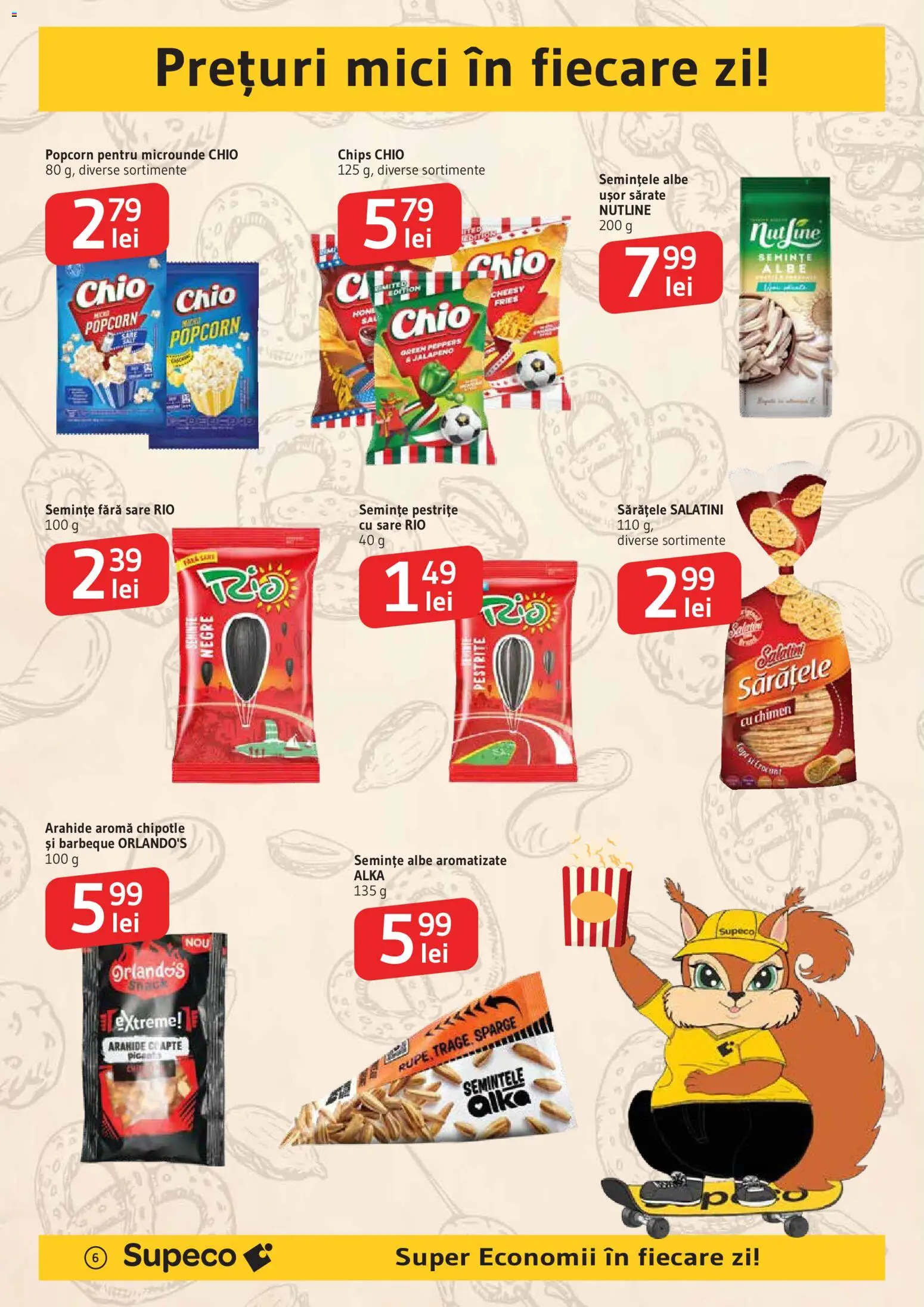 Catalog Supeco 11 - 23 Iunie 2026 | Pagina 6 | Produse: Mici, Arahide, Semințe, Sare