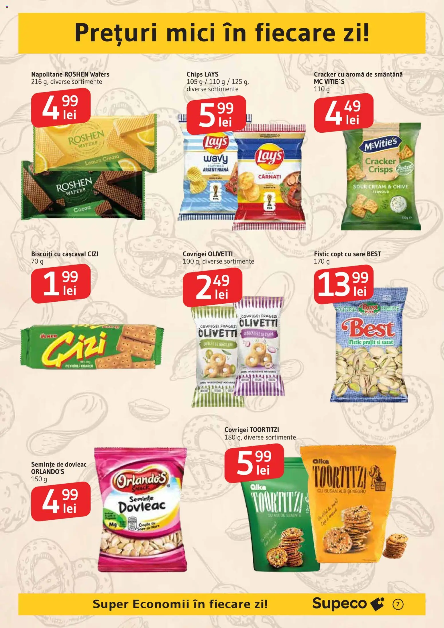 Catalog Supeco 11 - 23 Iunie 2026 | Pagina 7 | Produse: Cașcaval, Napolitane, Fistic, Biscuiți