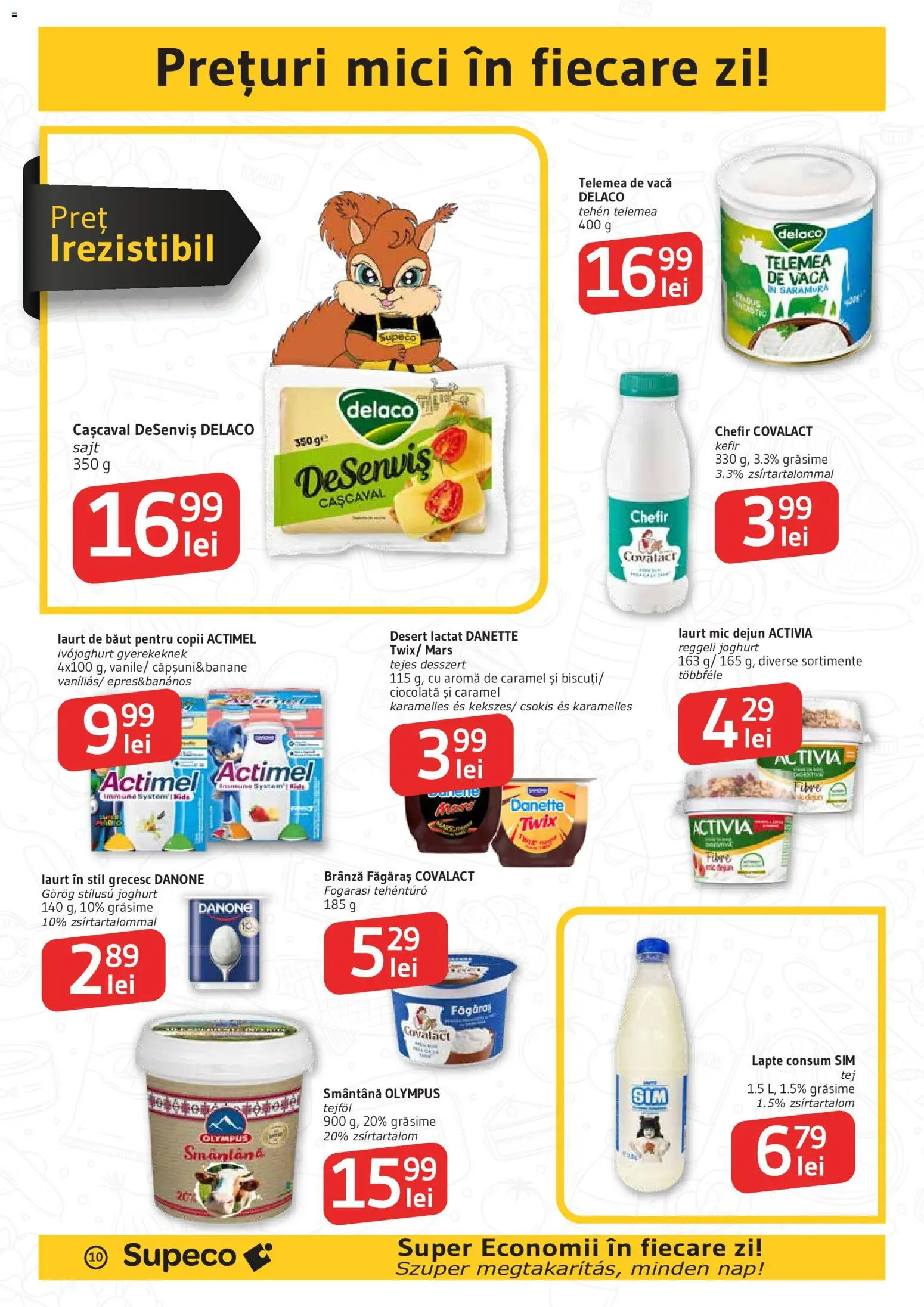 Catalog Supeco 11 - 23 Iunie 2026 | Pagina 10 | Produse: Light Kedi Konservesi, Brânză, Ciocolată, Smântână