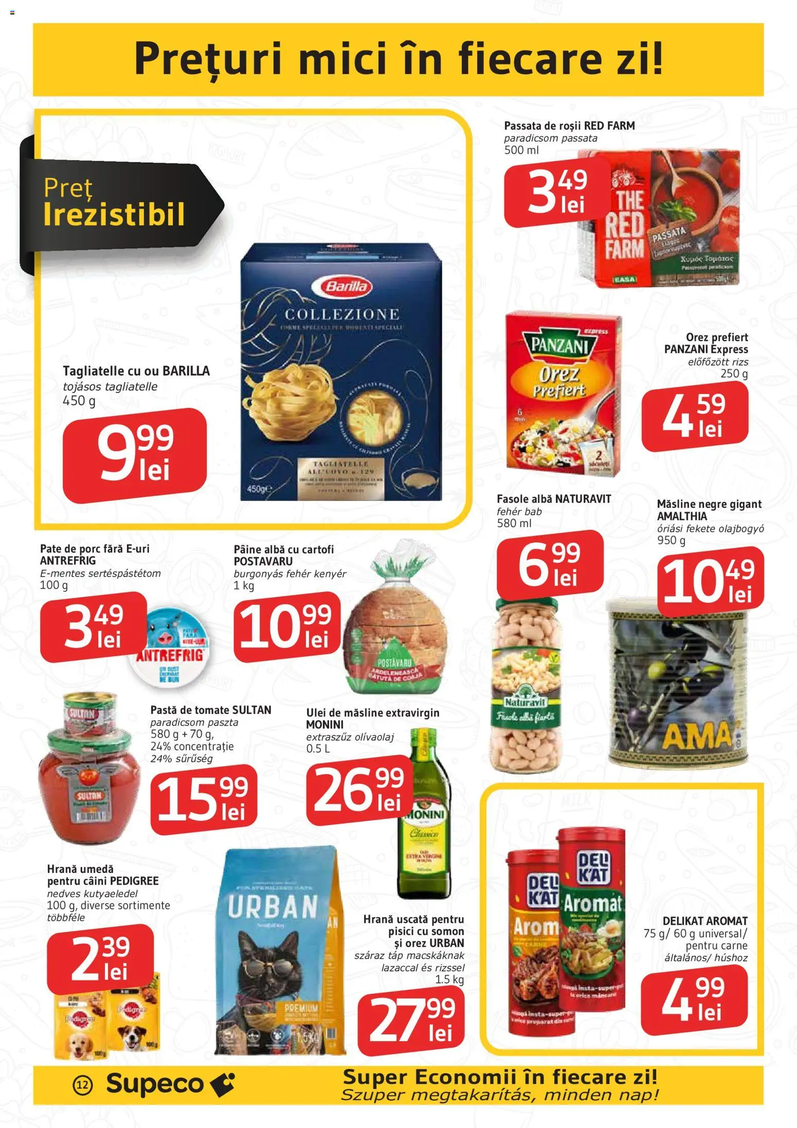 Catalog Supeco 11 - 23 Iunie 2026 | Pagina 12 | Produse: Hijyenik ped, Mici, Ulei, Pâine