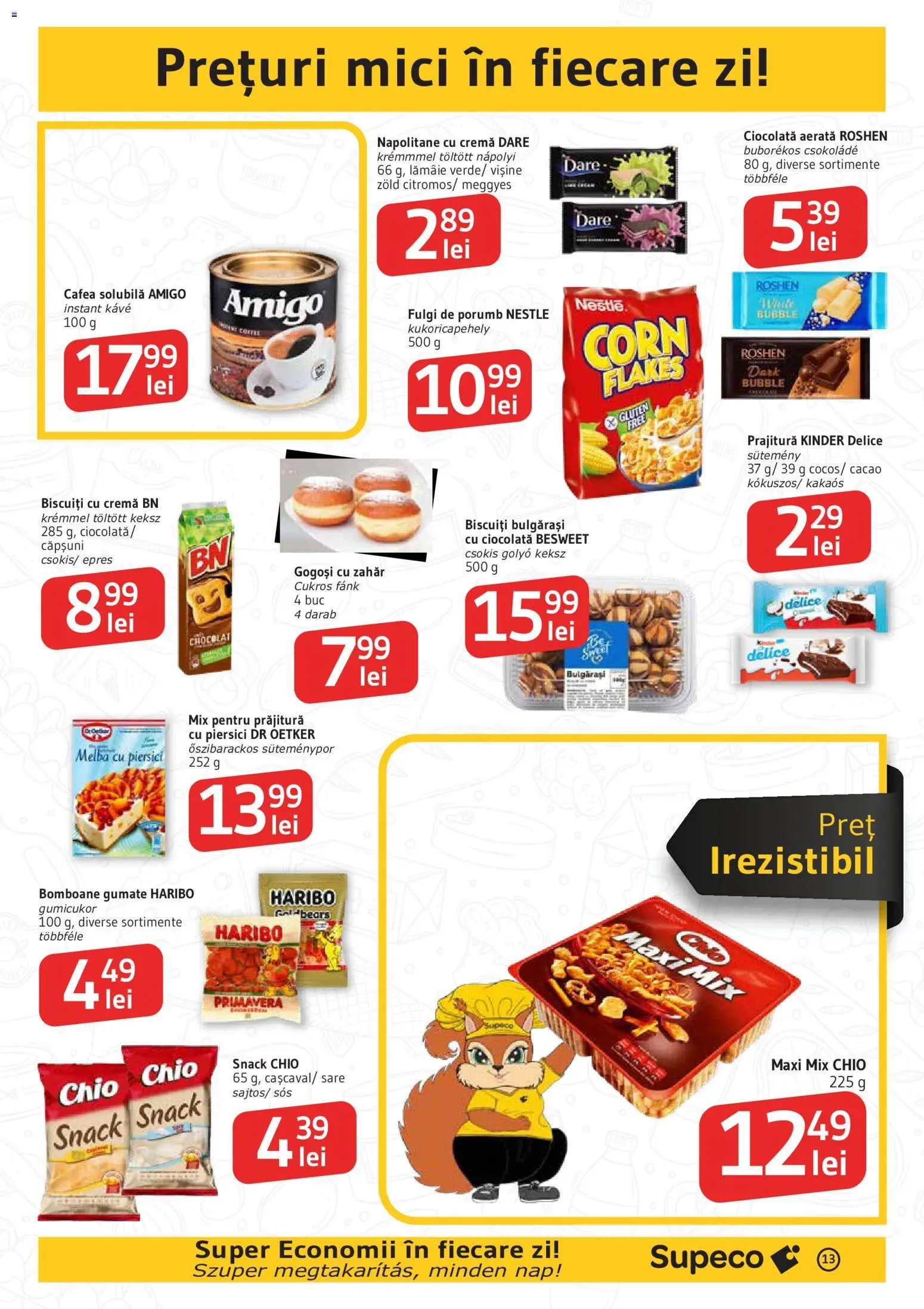 Catalog Supeco 11 - 23 Iunie 2026 | Pagina 13 | Produse: Ciocolată, Porumb, Zahăr, Lămâie