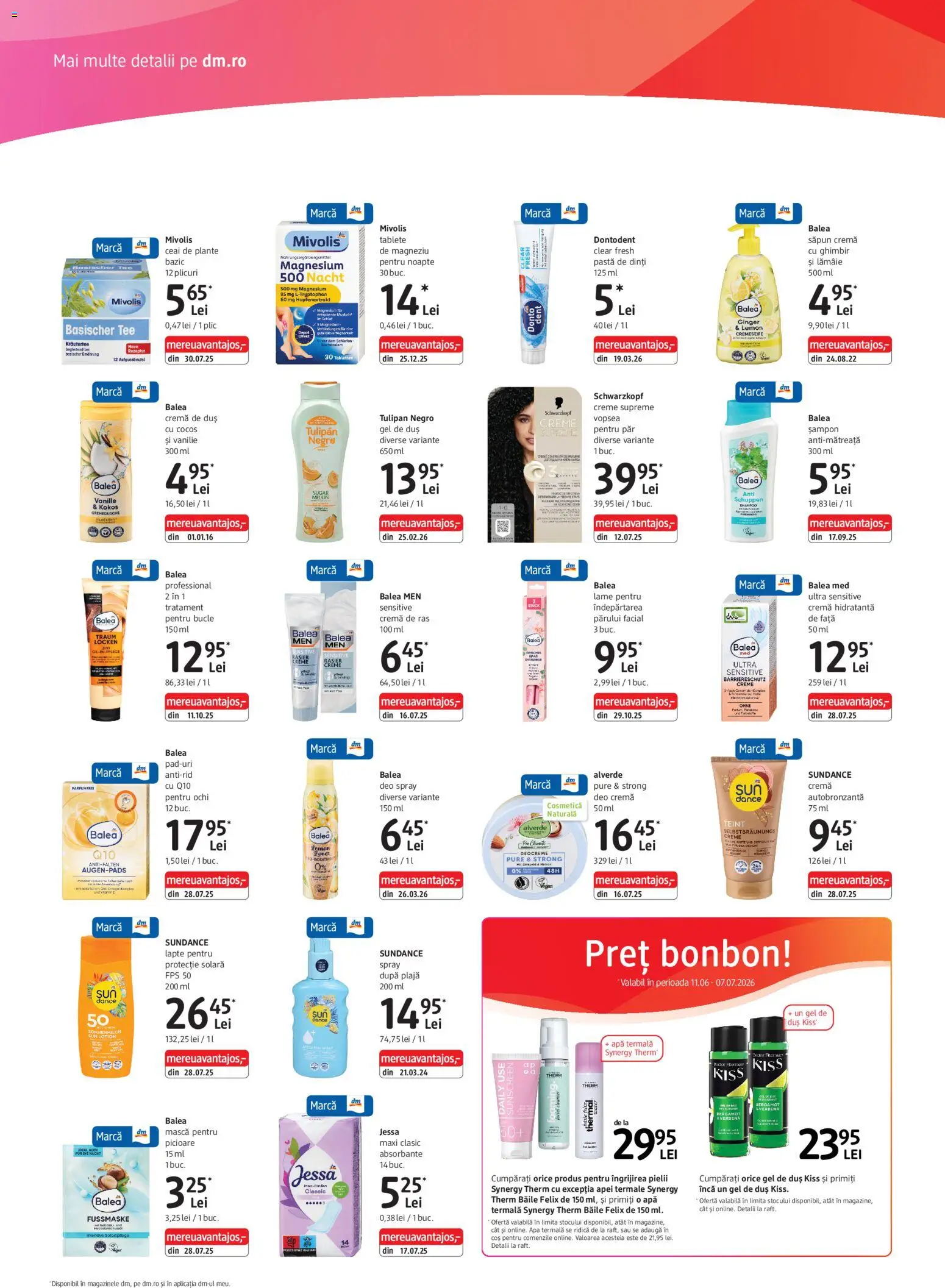 Catalog DM Drogerie Markt 11 Iunie - 6 Iulie 2026 | Pagina 2 | Produse: Coș, Duș, Lapte, Pastă de dinți