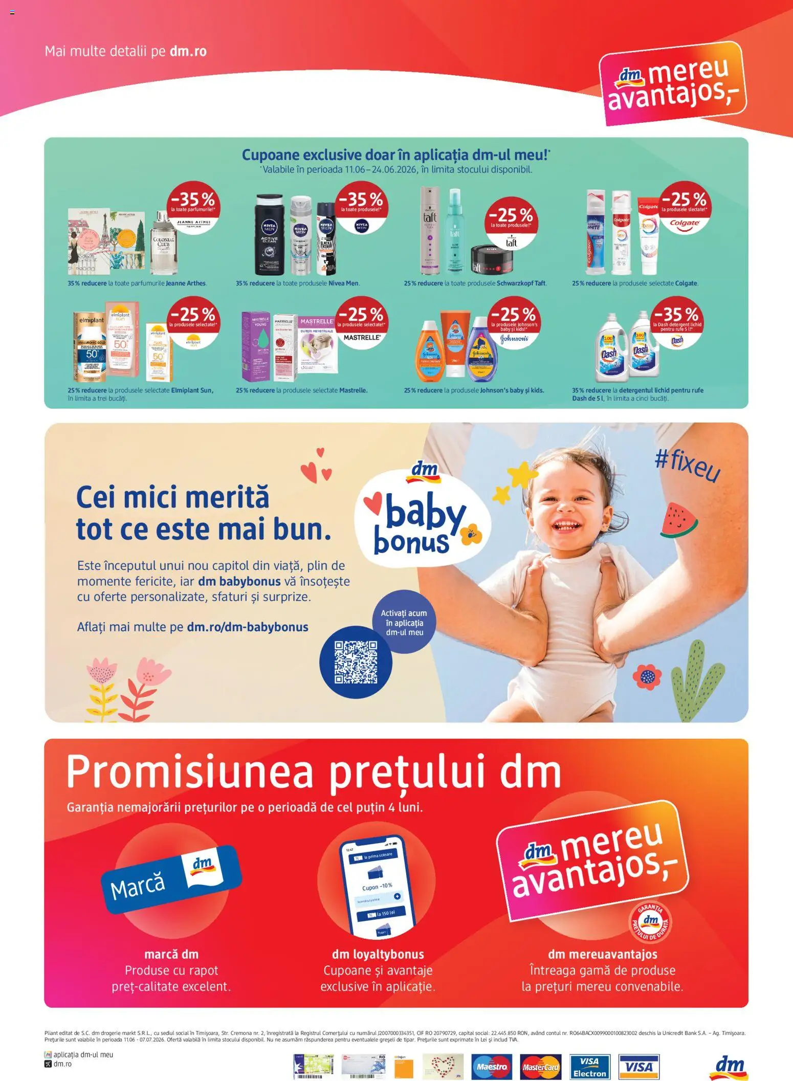 Catalog DM Drogerie Markt 11 Iunie - 6 Iulie 2026 | Pagina 4 | Produse: Mici, Rață, Deodorant, Detergent