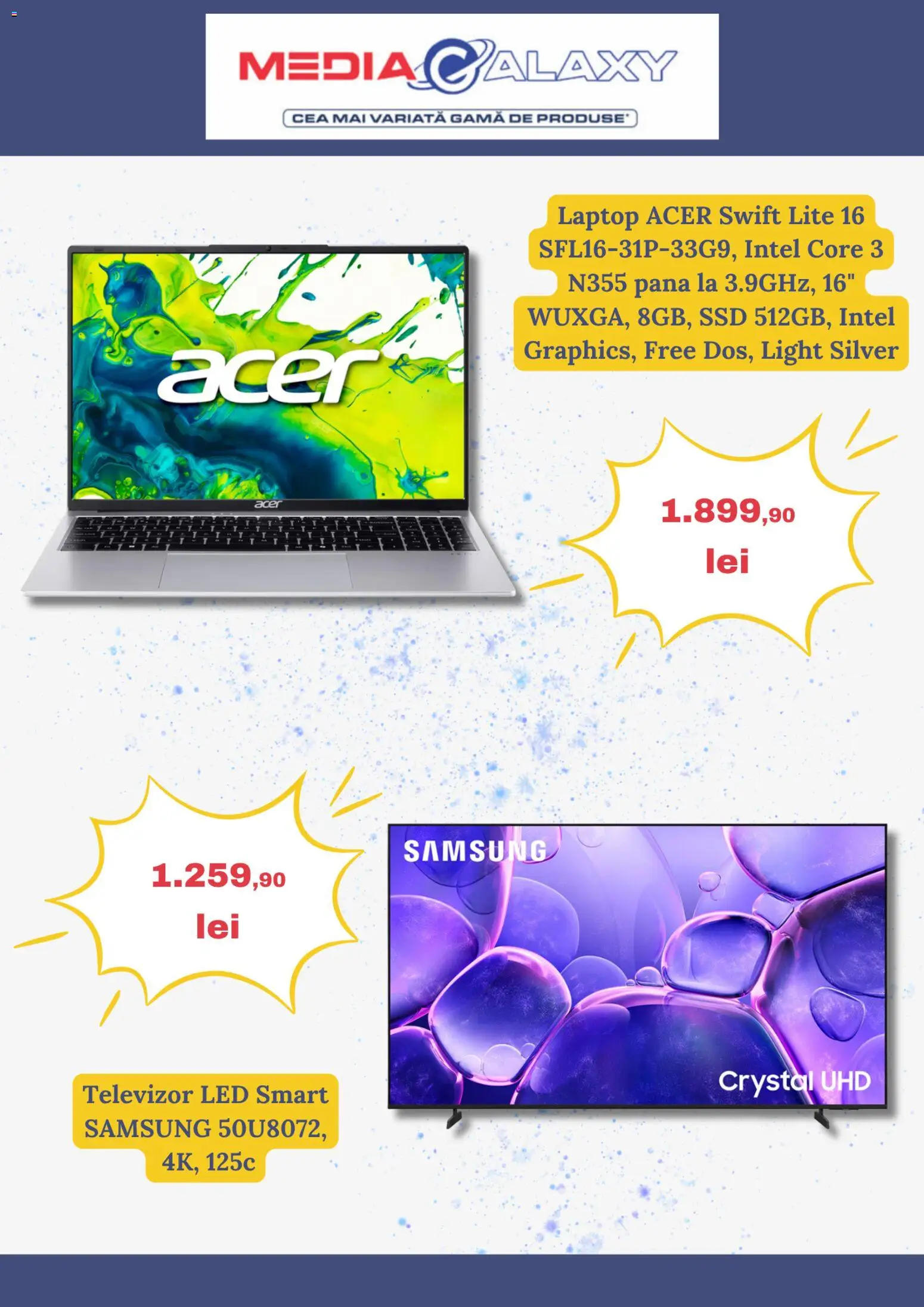Catalog Media Galaxy 11 - 23 Iunie 2026 | Pagina 3 | Produse: Laptop, Vestiyer, Televizor, Babak