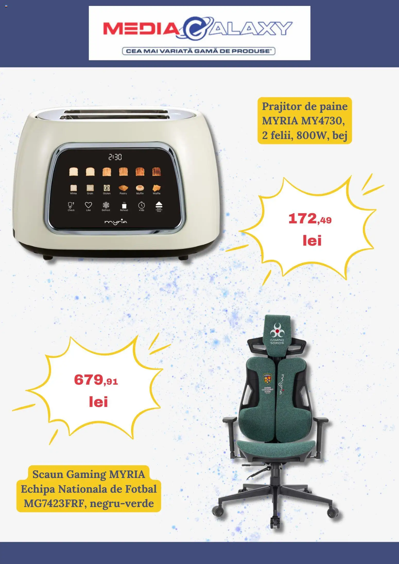 Catalog Media Galaxy 11 - 23 Iunie 2026 | Pagina 4 | Produse: Scaun gaming, Scaun, Pâine