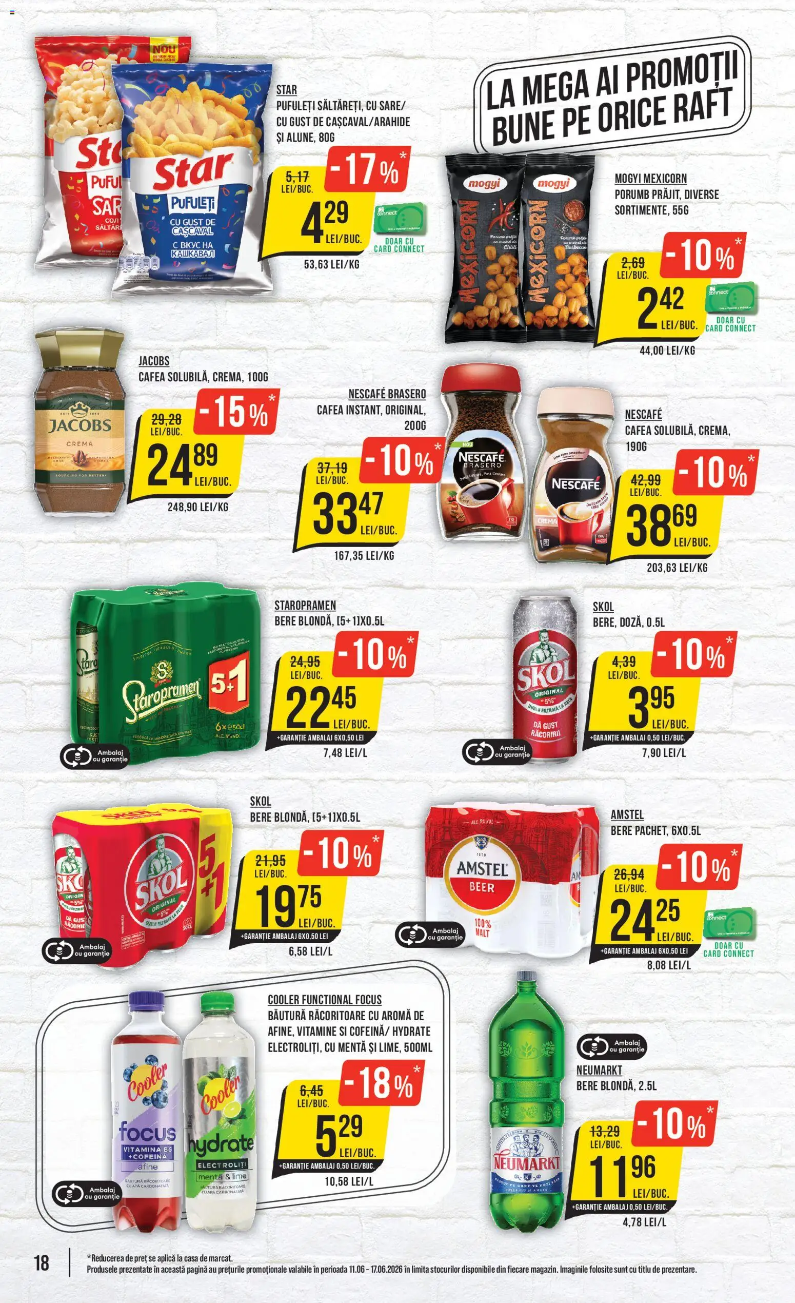 Catalog Mega Image 11 - 16 Iunie 2026 | Pagina 18 | Produse: Lime, Afine, Raft, Bere