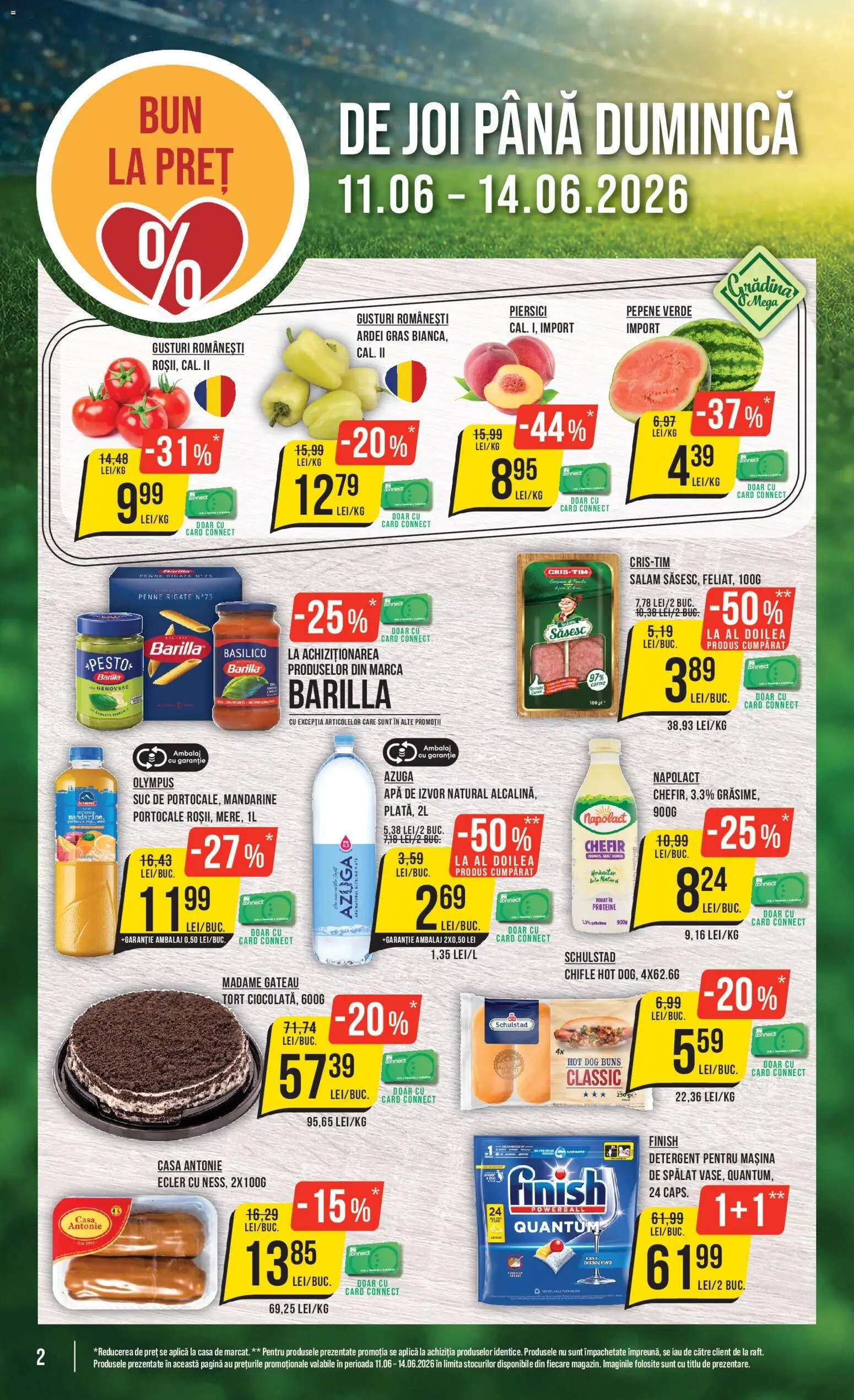 Catalog Mega Image 11 - 16 Iunie 2026 | Pagina 2 | Produse: Pepene Verde, Masaüstü kılıfı, Ardei, Portocale