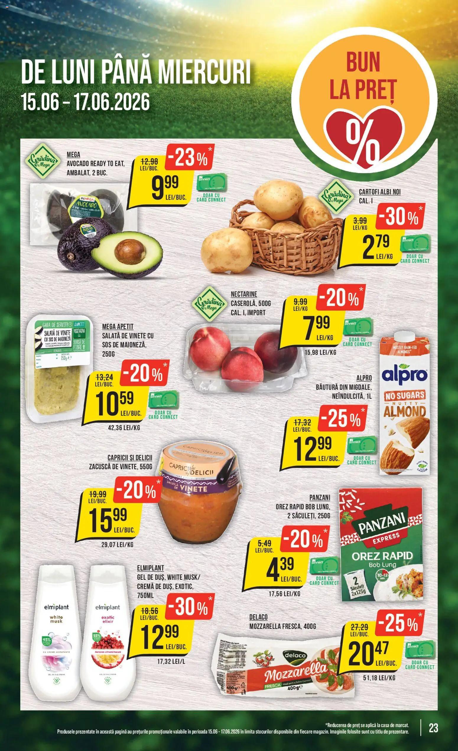 Catalog Mega Image 11 - 16 Iunie 2026 | Pagina 23 | Produse: Temizlik kovası, Orez, Salată, Maioneză