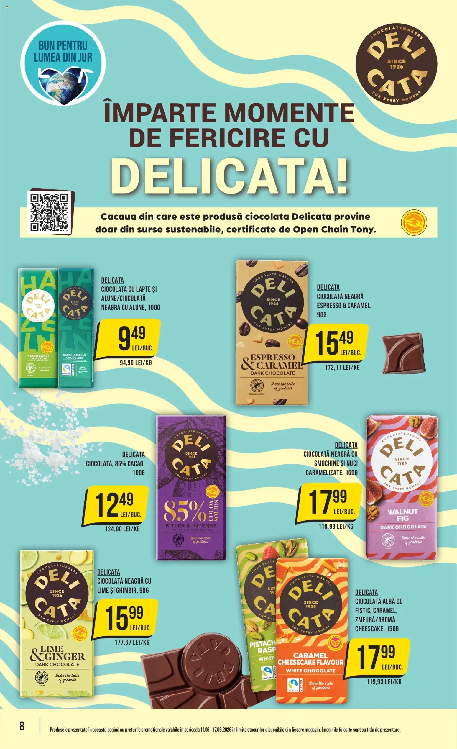 Catalog Mega Image 11 - 16 Iunie 2026 | Pagina 8 | Produse: Lime, Lapte, Ciocolată, Nuci