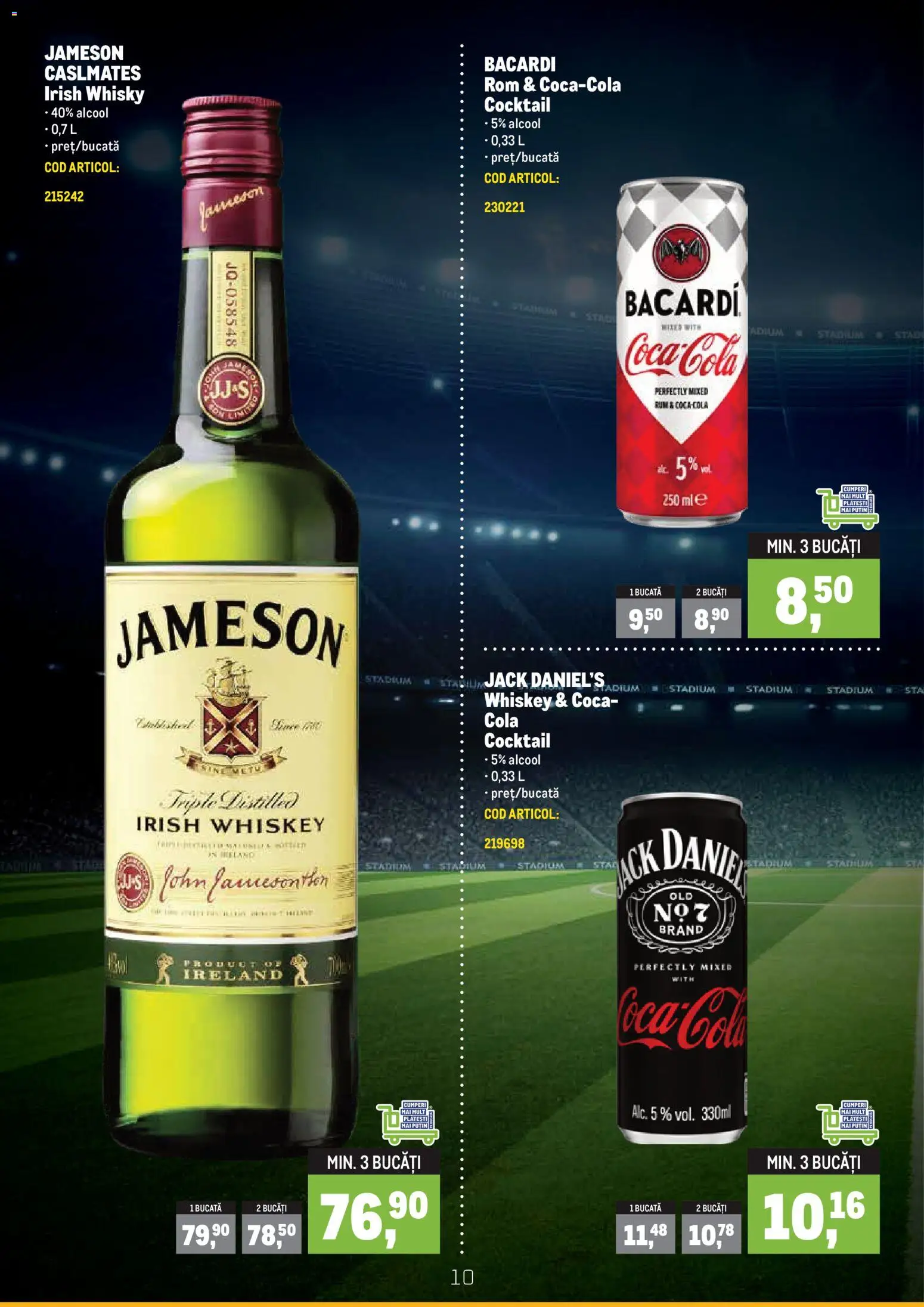 Catalog METRO 8 Iunie - 18 Iulie 2026 | Pagina 10 | Produse: Amerikan servis, Cocktail, Rom, Whiskey