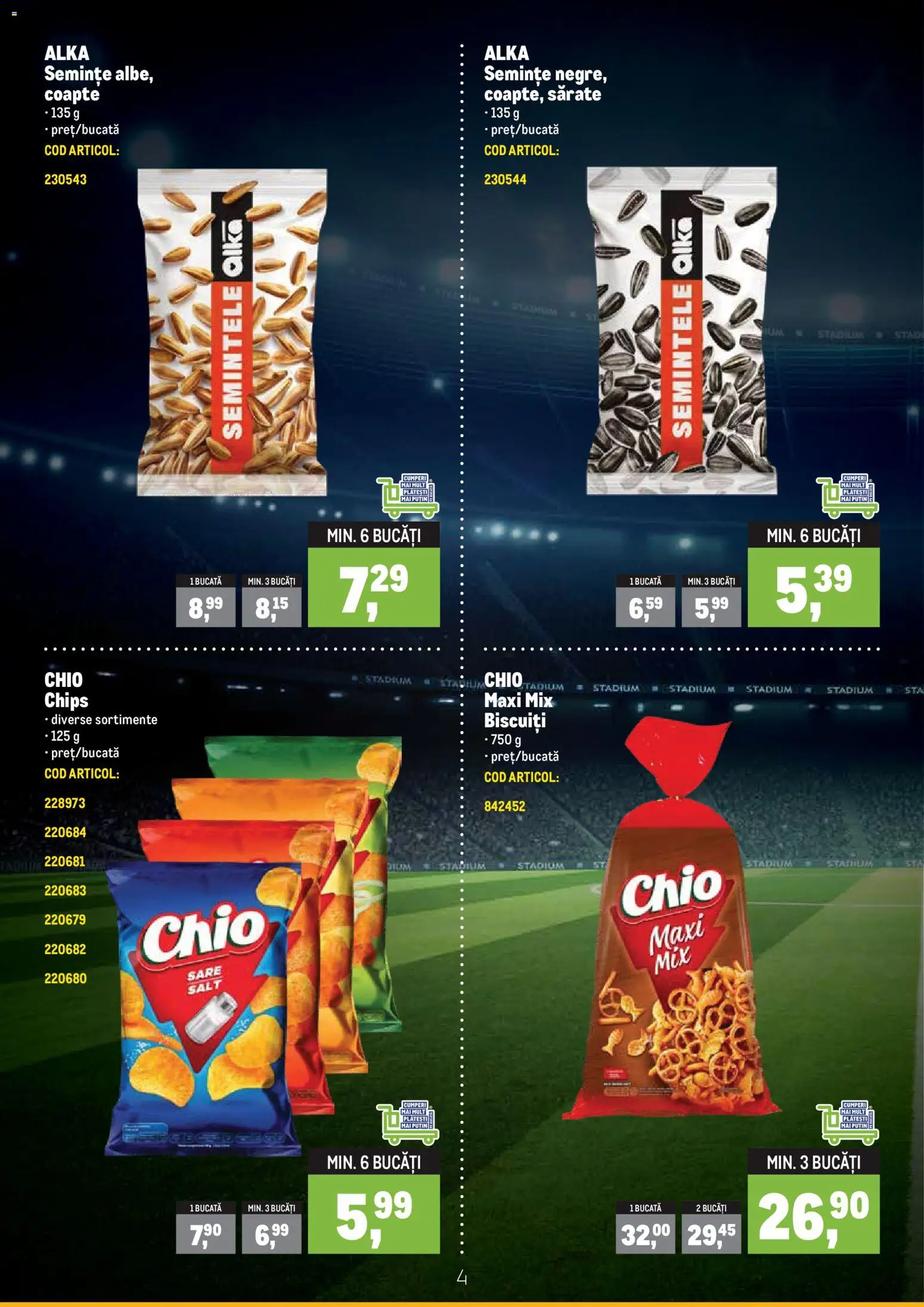 Catalog METRO 8 Iunie - 18 Iulie 2026 | Pagina 4 | Produse: Semințe, Biscuiți, Sare