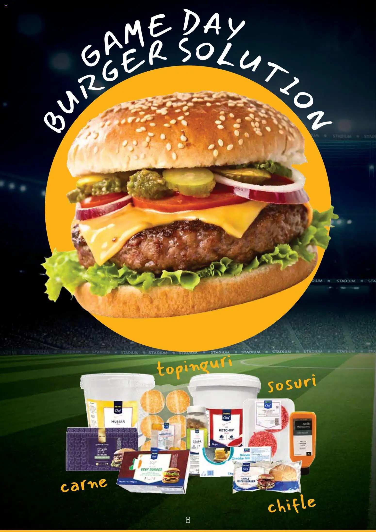 Catalog METRO 8 Iunie - 18 Iulie 2026 | Pagina 8 | Produse: Muștar, Ketchup, Burger