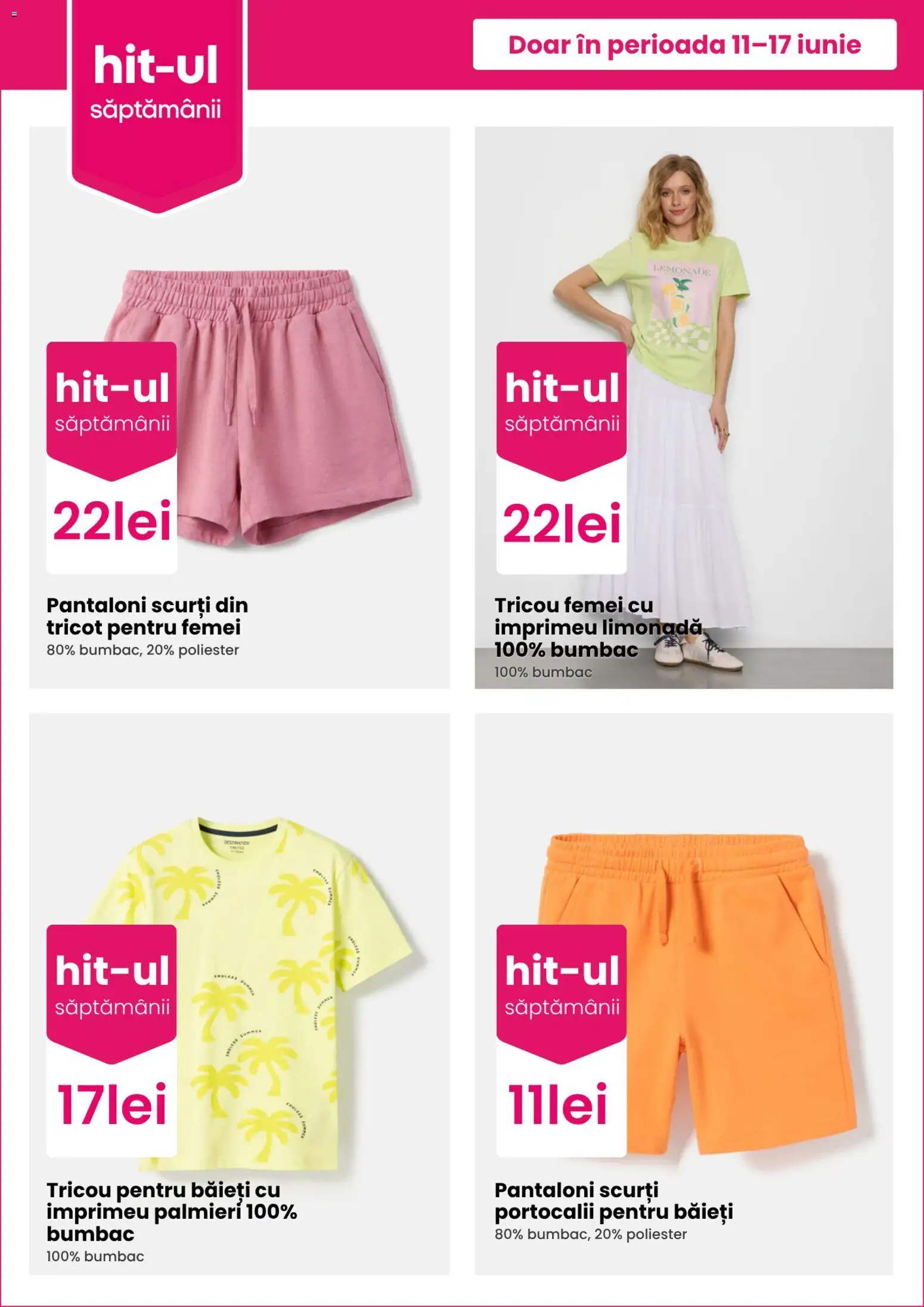 Catalog Pepco 11 - 16 Iunie 2026 | Pagina 3 | Produse: Sıcak su torbası, Tricou, Pantaloni, Pantaloni scurți
