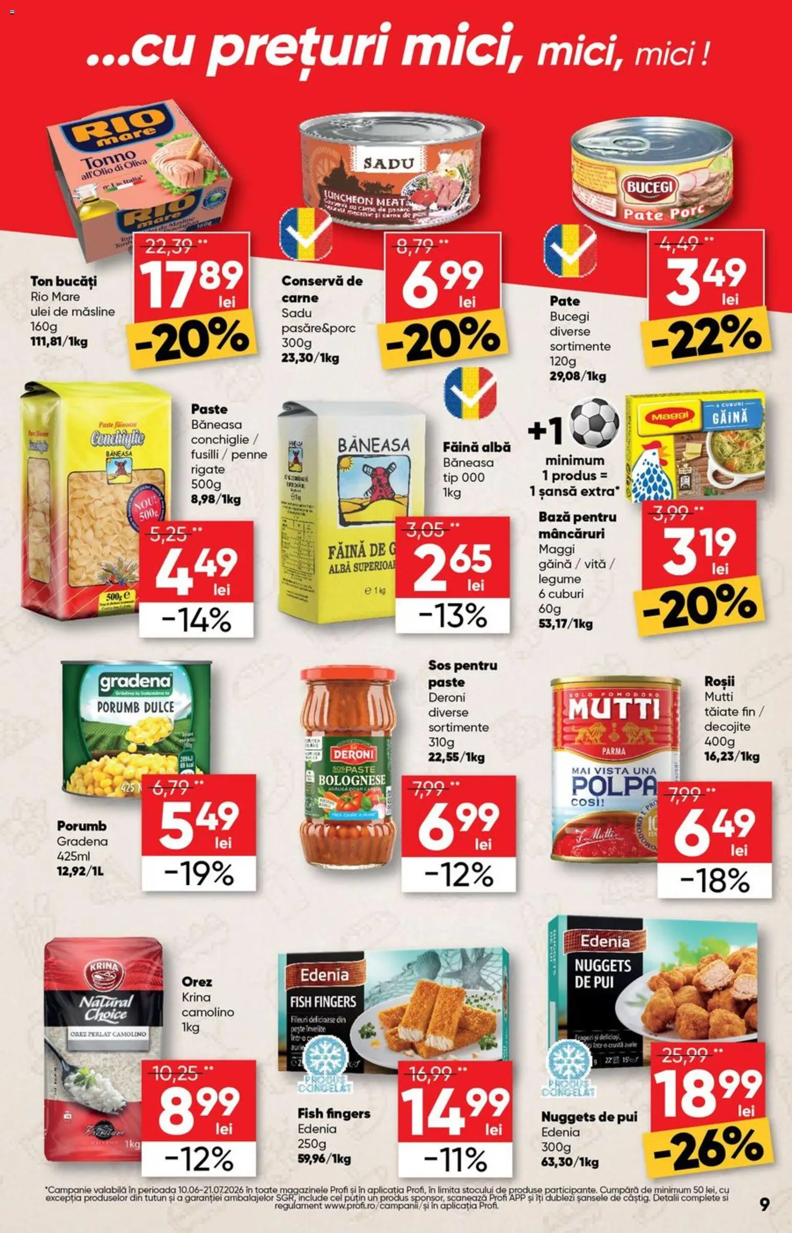 Catalog Profi 10 - 22 Iunie 2026 | Pagina 9 | Produse: Pate, Roșii, Paste, Legume