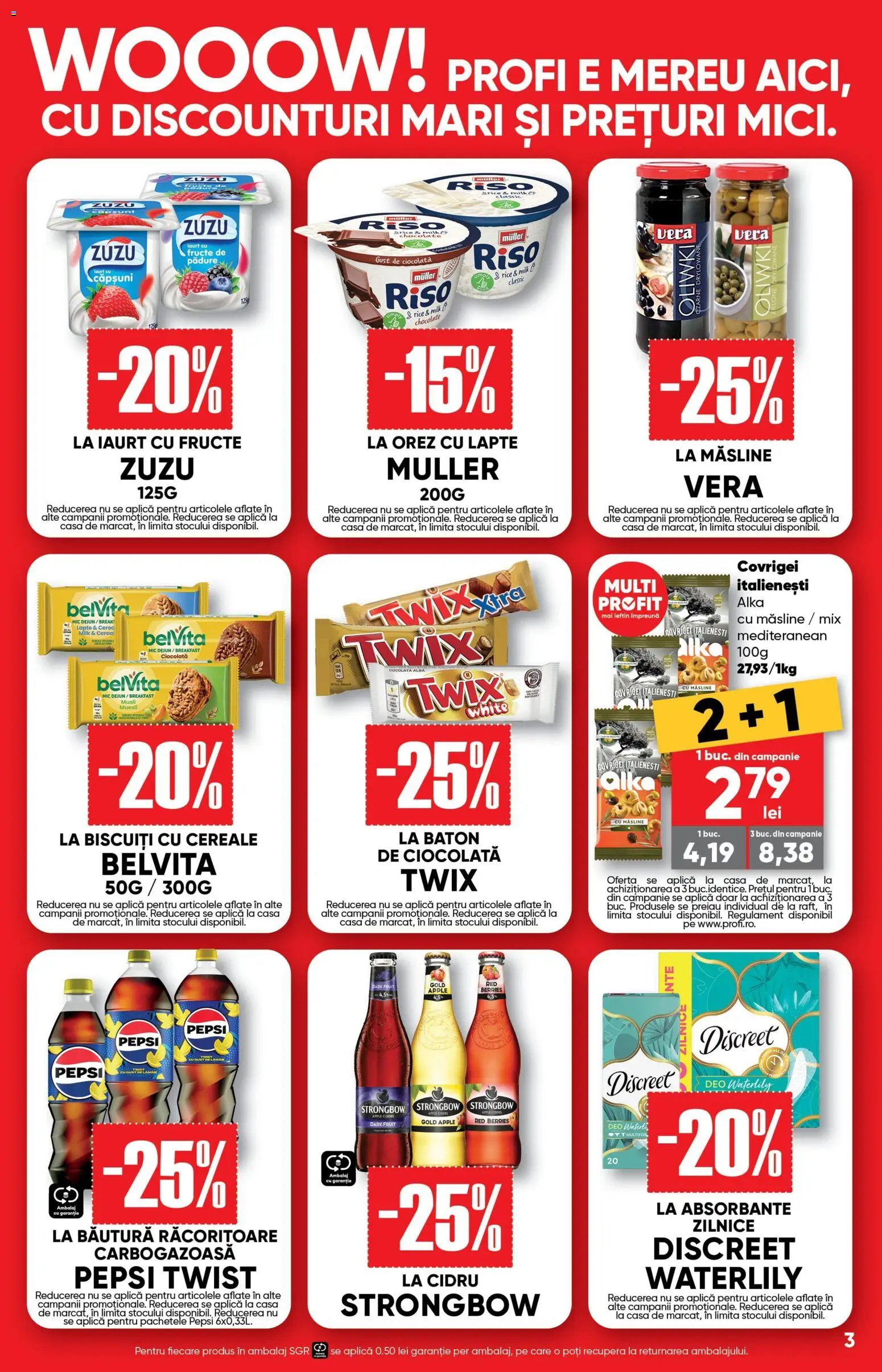 Catalog Profi 10 - 22 Iunie 2026 | Pagina 3 | Produse: Iaurt, Apple, Biscuiți, Absorbante