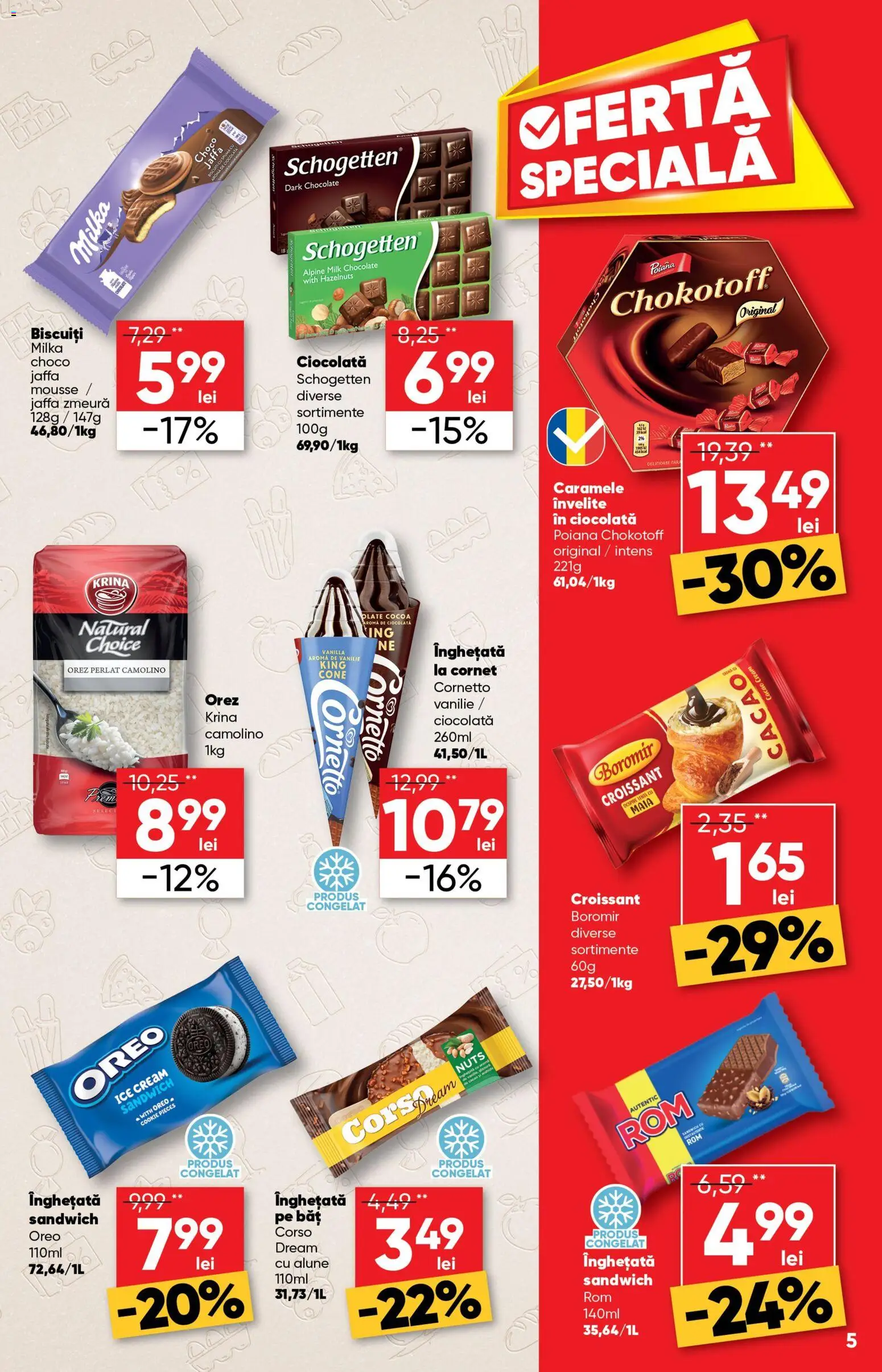 Catalog Profi 10 - 22 Iunie 2026 | Pagina 5 | Produse: Ciocolată, Cacao, Biscuiți, Înghețată