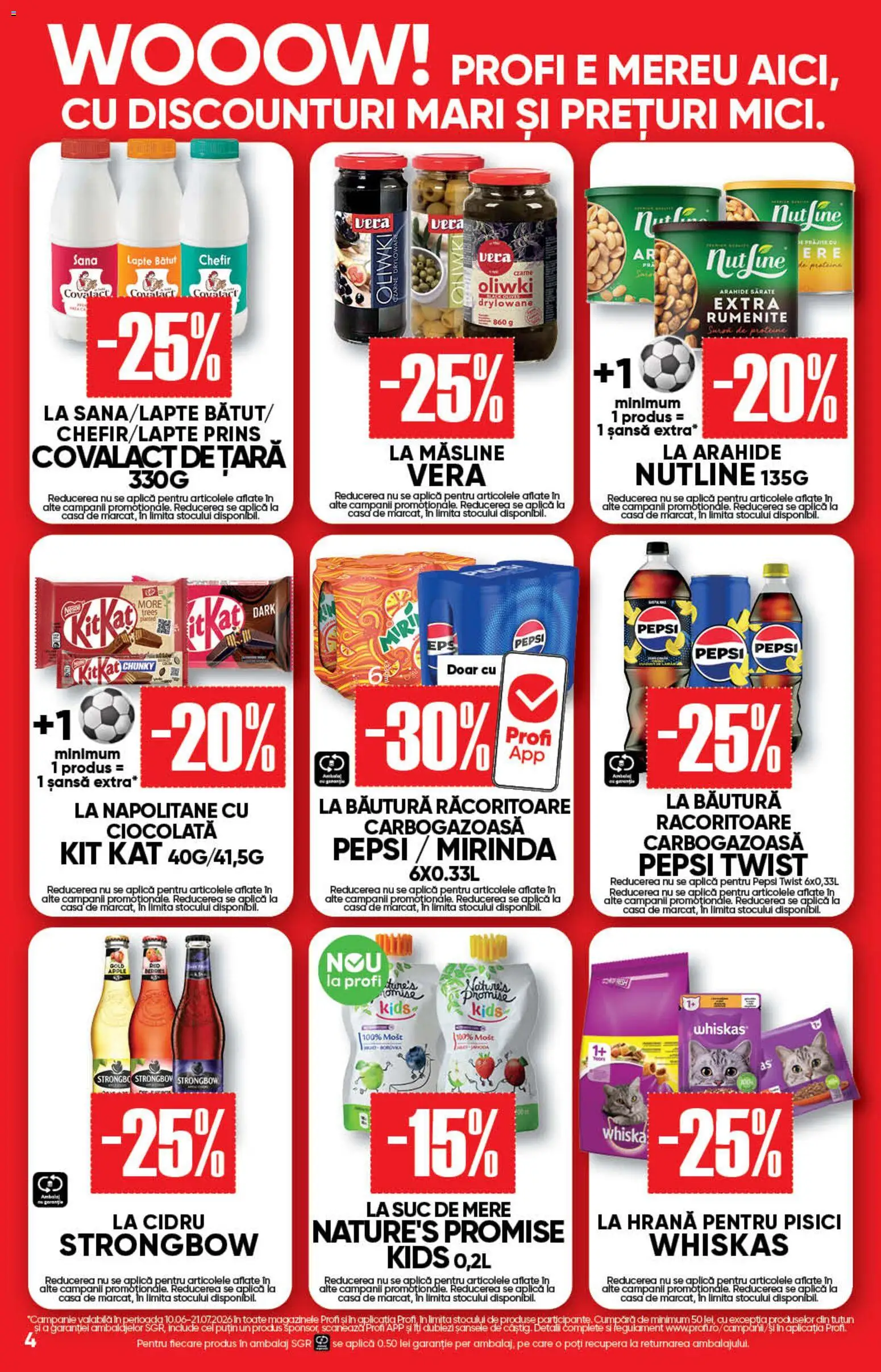 Catalog Profi 10 - 22 Iunie 2026 | Pagina 4 | Produse: Hrană pentru pisici, Tırnak makası, Arahide, Napolitane