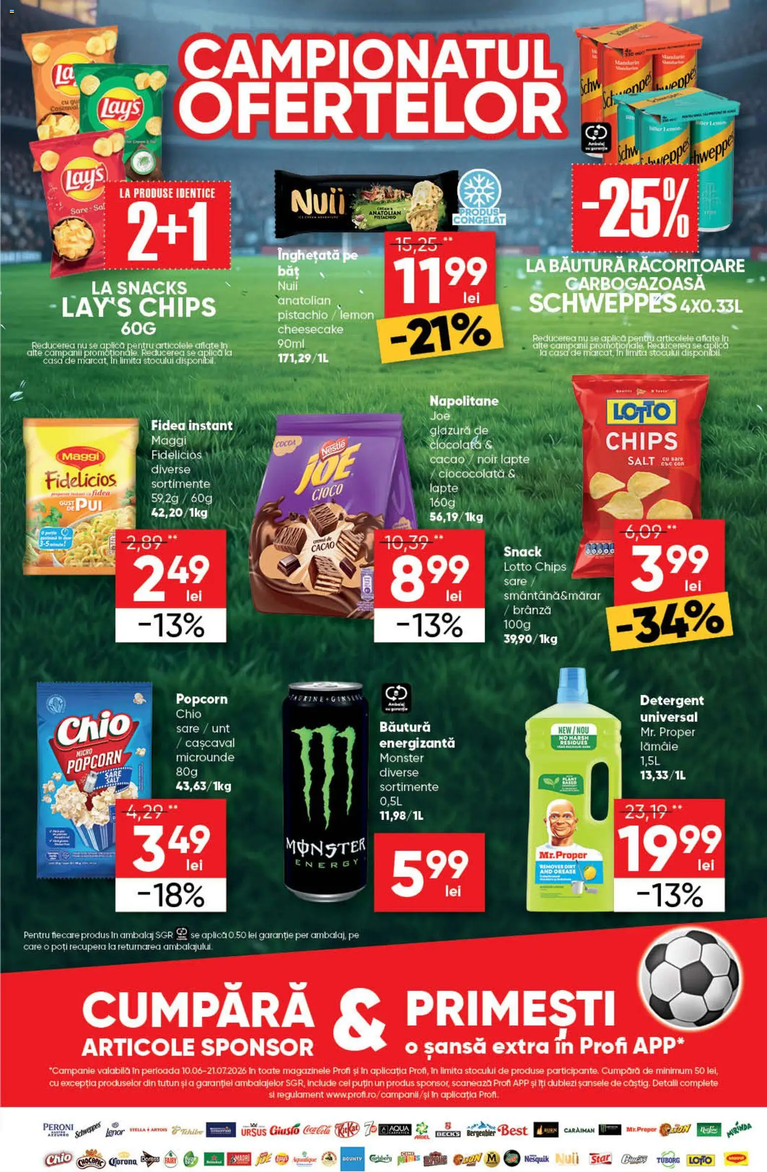 Catalog Profi 10 - 22 Iunie 2026 | Pagina 5 | Produse: Hacıyatmaz Kedi Oyuncağı, Napolitane, Ciocolată, Înghețată