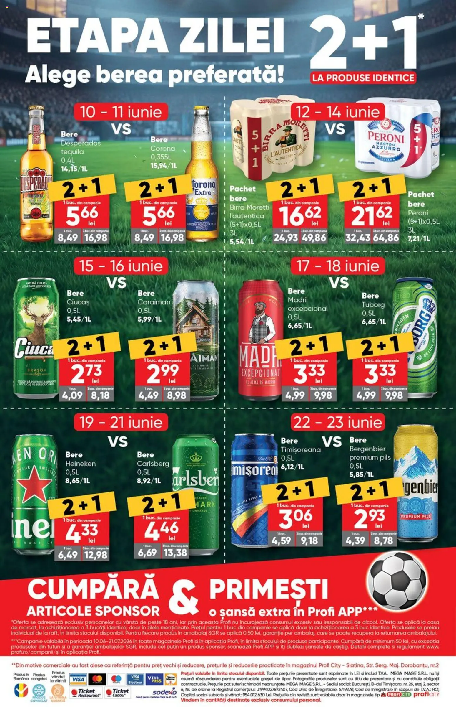 Catalog Profi 10 - 22 Iunie 2026 | Pagina 10 | Produse: Vitrină, Eğitim çantaları, Bere, Pește