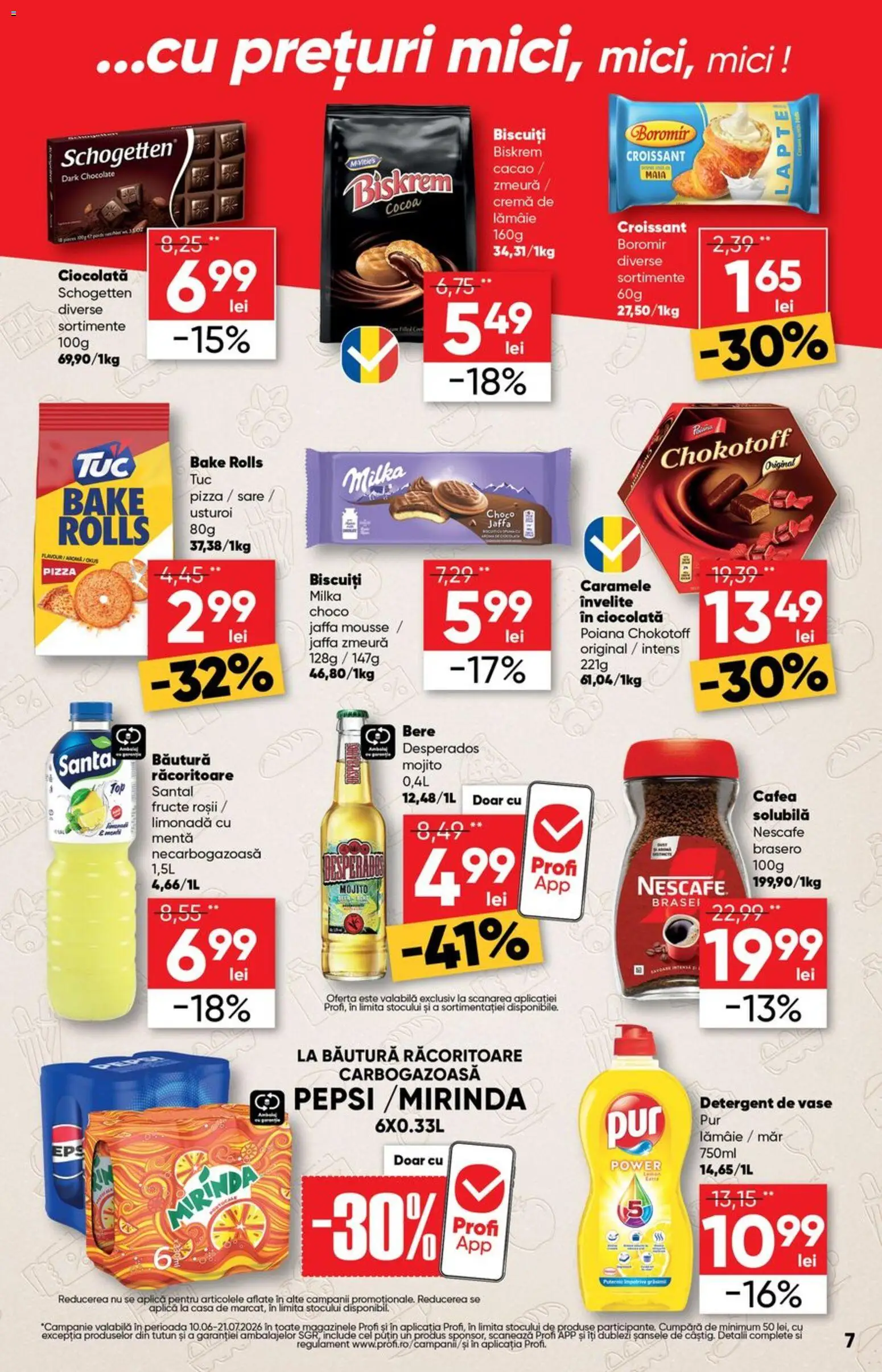 Catalog Profi 10 - 22 Iunie 2026 | Pagina 7 | Produse: Detergent de vase, Lapte, Roșii, Fructe