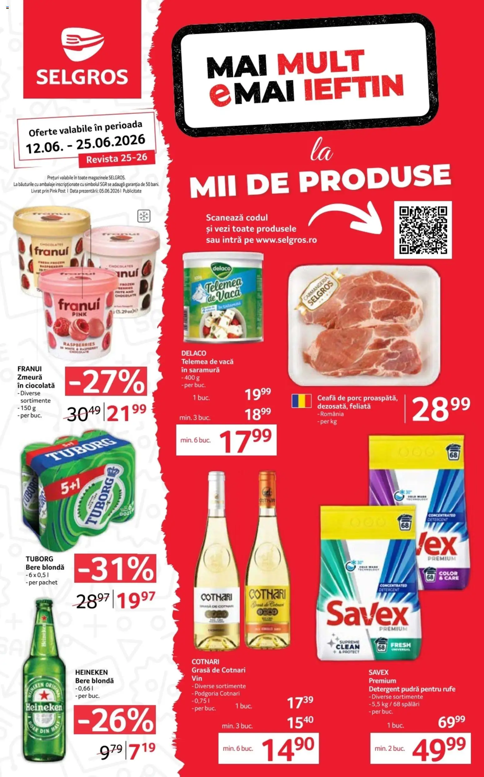 Catalog Selgros 12 - 24 Iunie 2026 | Pagina 1 | Produse: Pomelo, Light Kedi Konservesi, Masă, Detergent