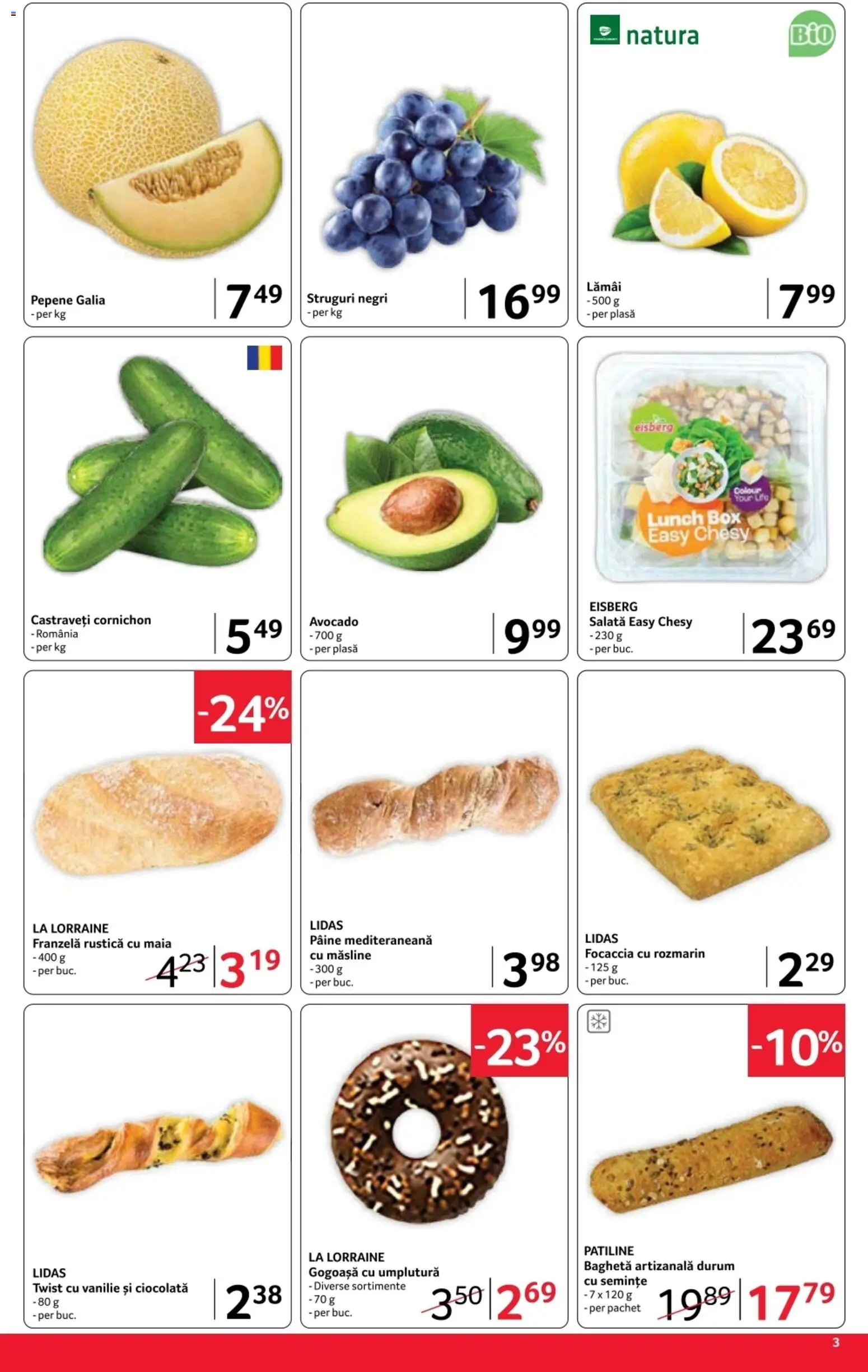 Catalog Selgros 12 - 24 Iunie 2026 | Pagina 3 | Produse: Struguri, Divan, Pâine, Avocado