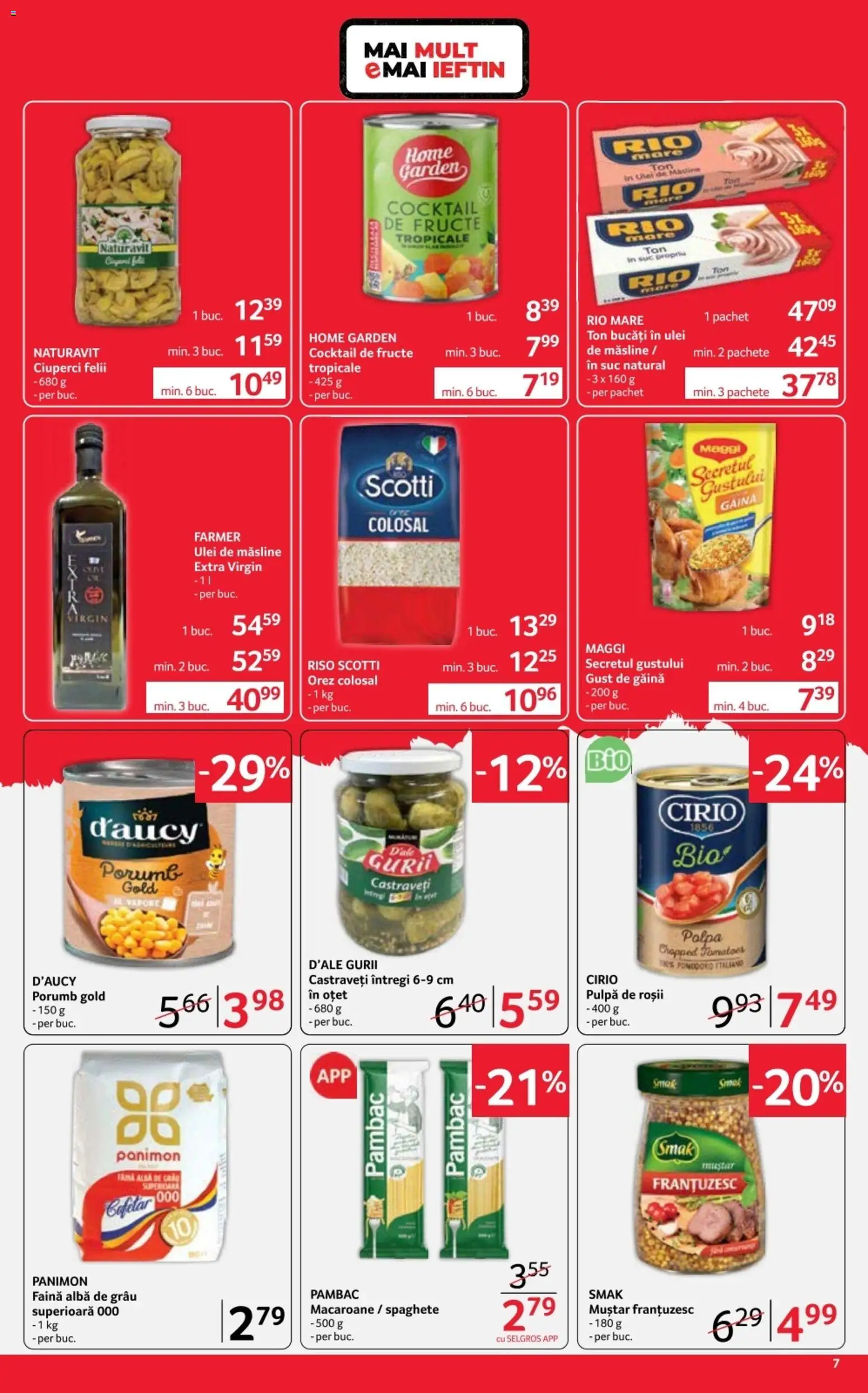 Catalog Selgros 12 - 24 Iunie 2026 | Pagina 7 | Produse: Suc, Cocktail, Muștar, Fructe