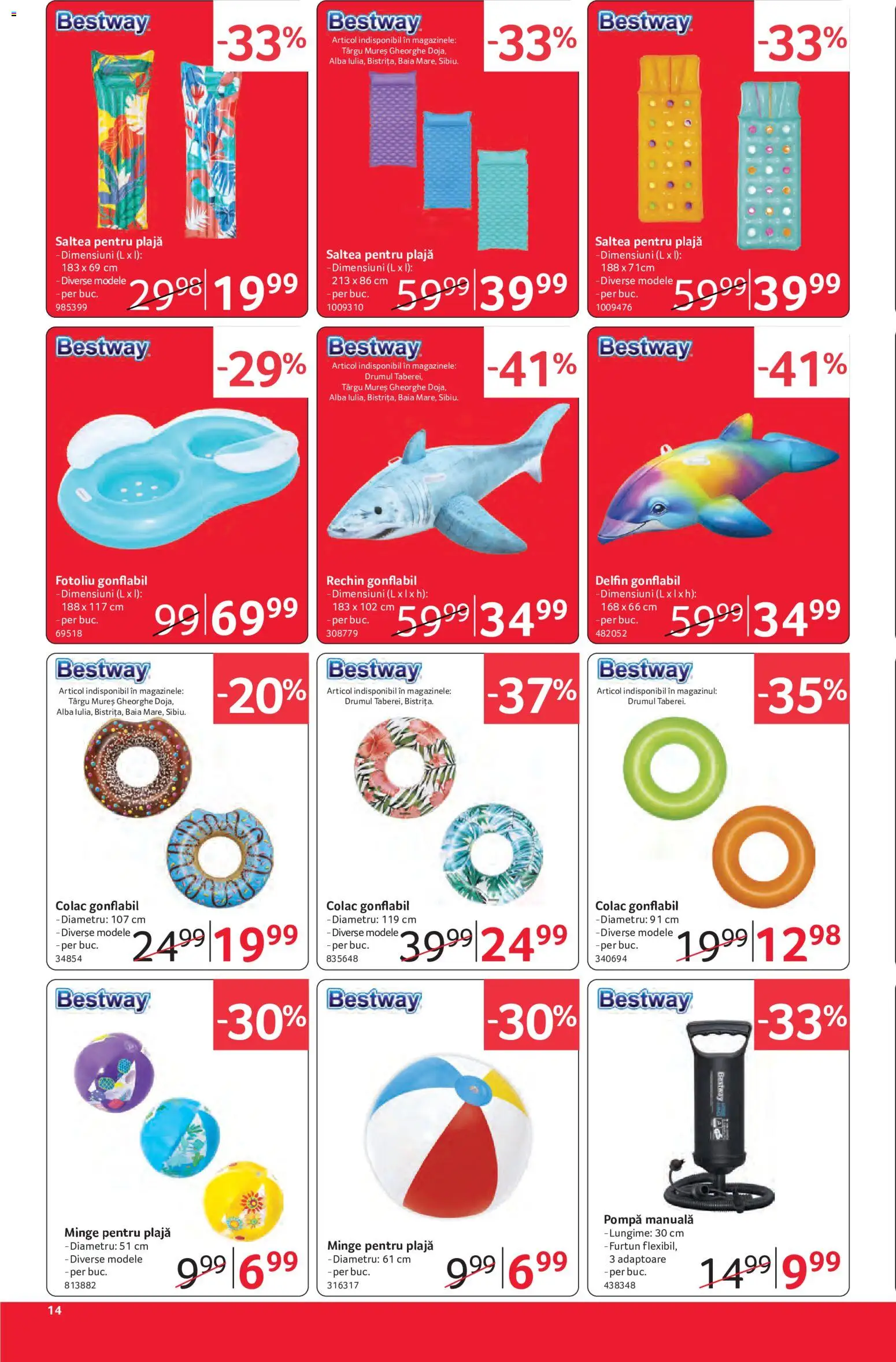 Catalog Selgros 12 - 24 Iunie 2026 | Pagina 14 | Produse: Saltea, Fotoliu