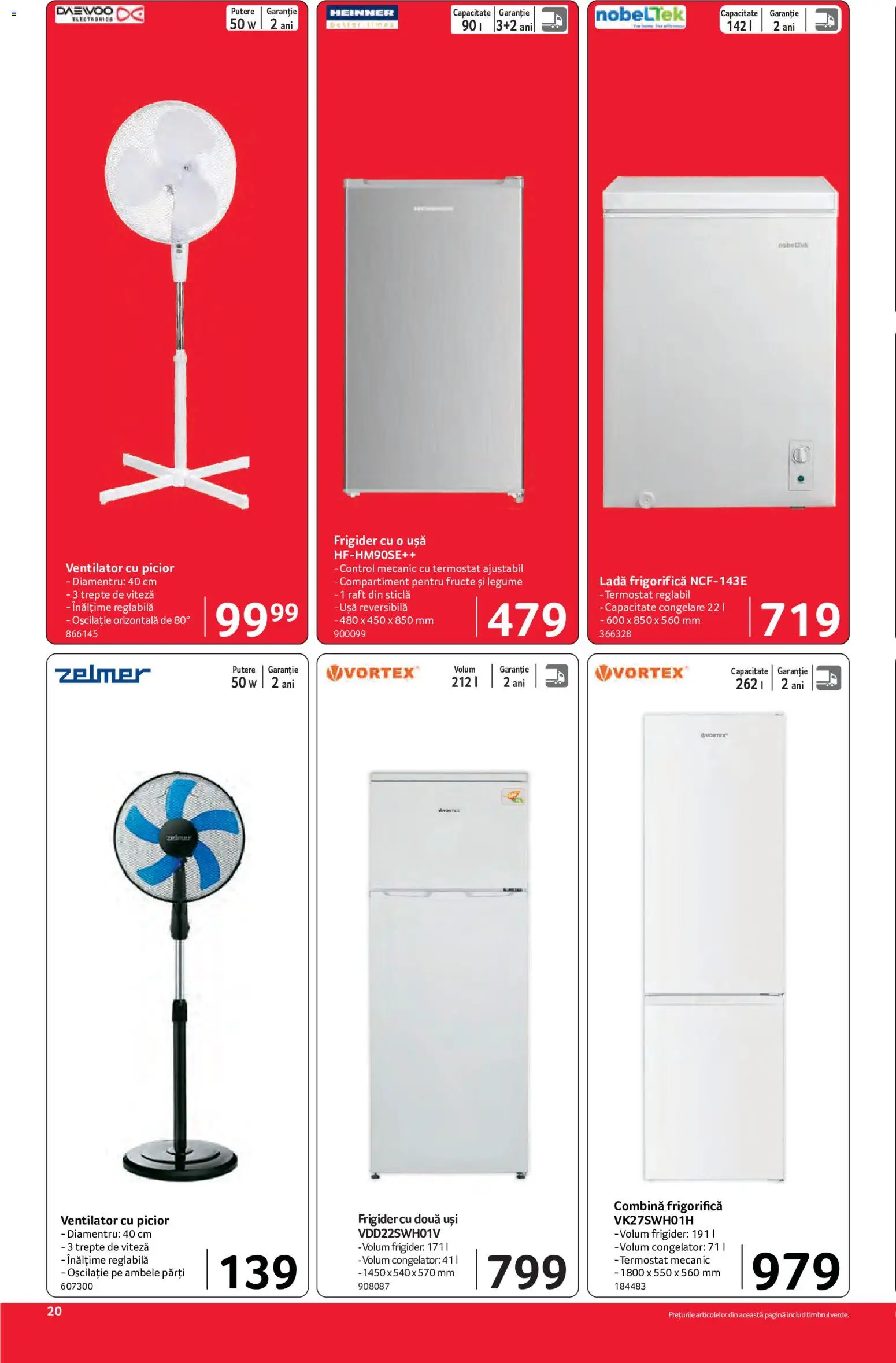 Catalog Selgros 12 - 24 Iunie 2026 | Pagina 20 | Produse: Congelator, Ușă, Legume, Ladă frigorifică