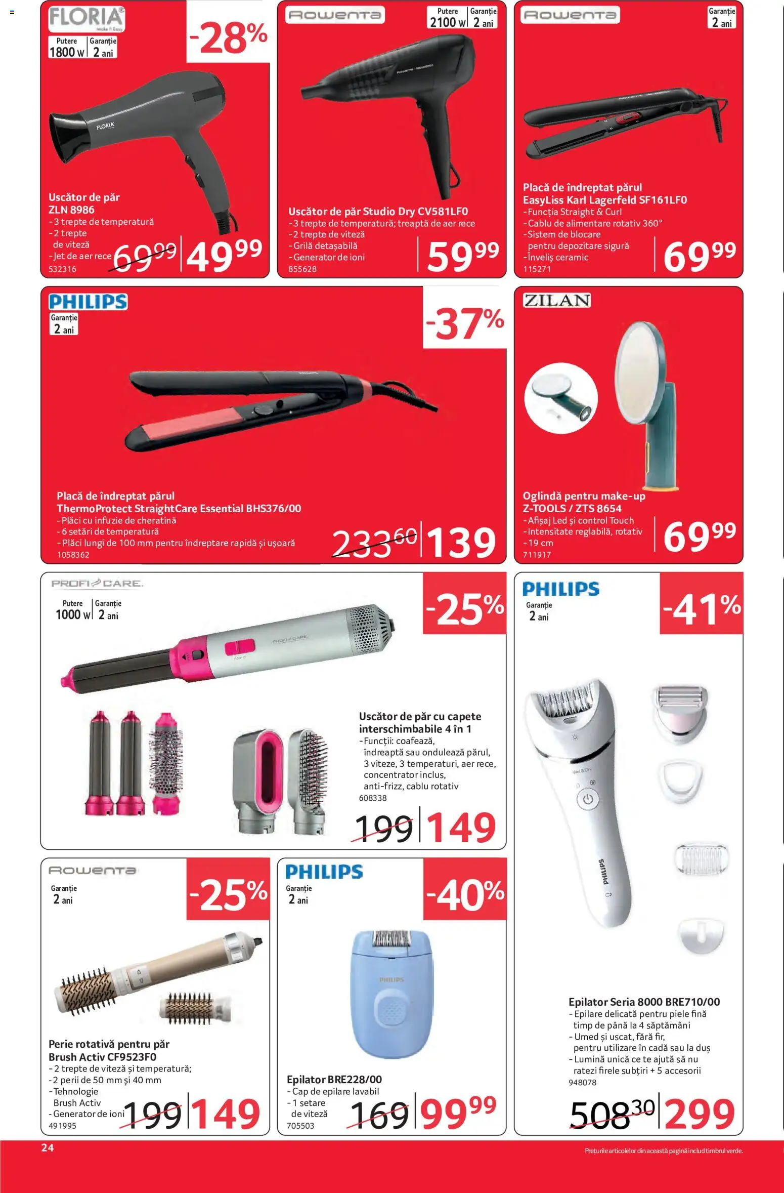 Catalog Selgros 12 - 24 Iunie 2026 | Pagina 24 | Produse: Perie rotativă, Placă De Îndreptat Părul, Babak, Cadă