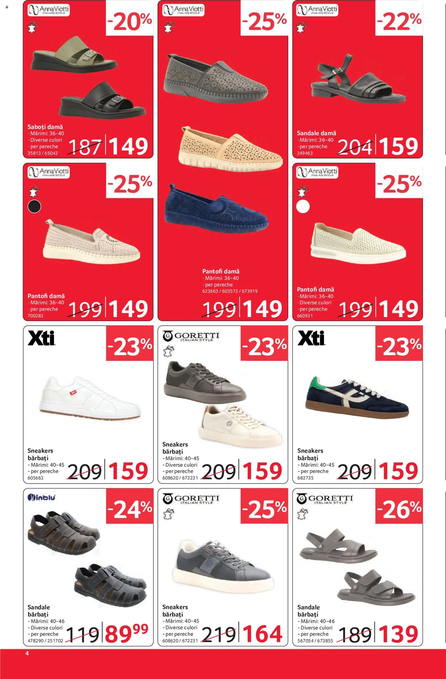Catalog Selgros 12 - 24 Iunie 2026 | Pagina 4 | Produse: Delgeç, Pantofi, Sandale