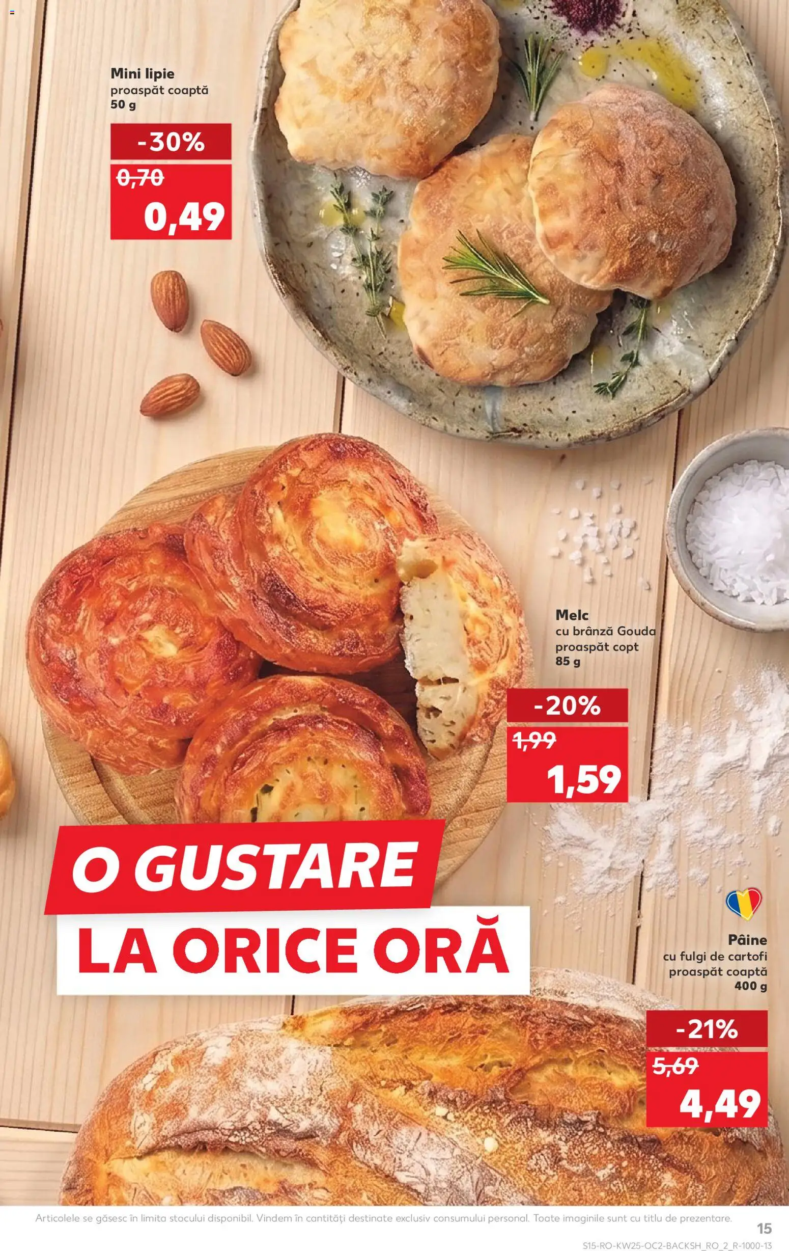 Catalog Kaufland 17 - 22 Iunie 2026 | Pagina 15 | Produse: Pâine, Fulgi, Cartofi, Gouda