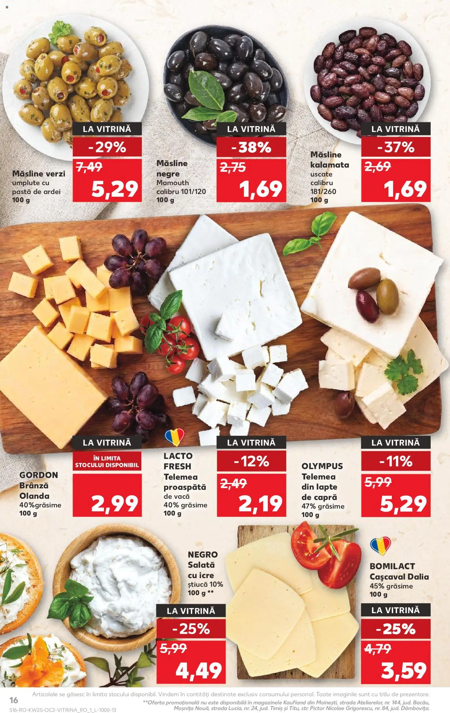 Catalog Kaufland 17 - 22 Iunie 2026 | Pagina 16 | Produse: Hijyenik ped, Vitrină, Ardei, Brânză