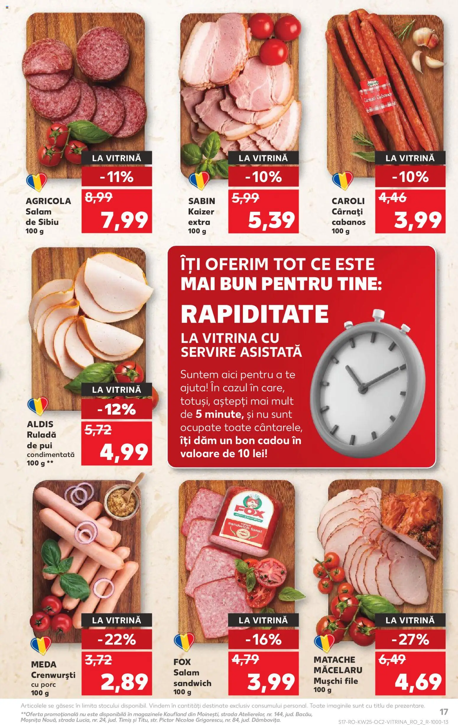 Catalog Kaufland 17 - 22 Iunie 2026 | Pagina 17 | Produse: Vitrină, Crenvurști, Salam, Cârnați