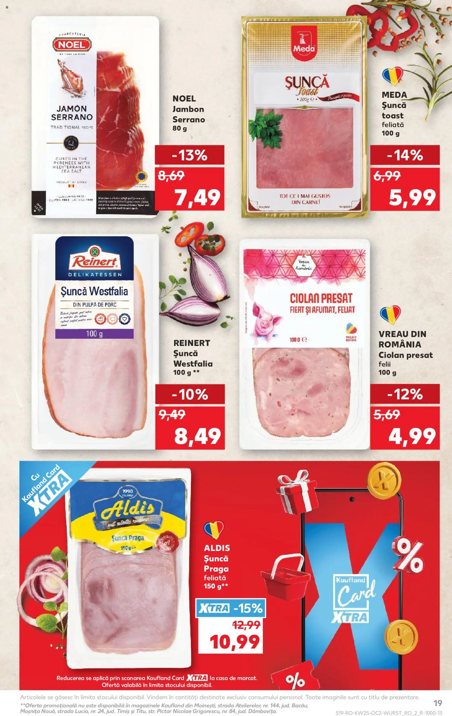 Catalog Kaufland 17 - 22 Iunie 2026 | Pagina 19 | Produse: Șuncă