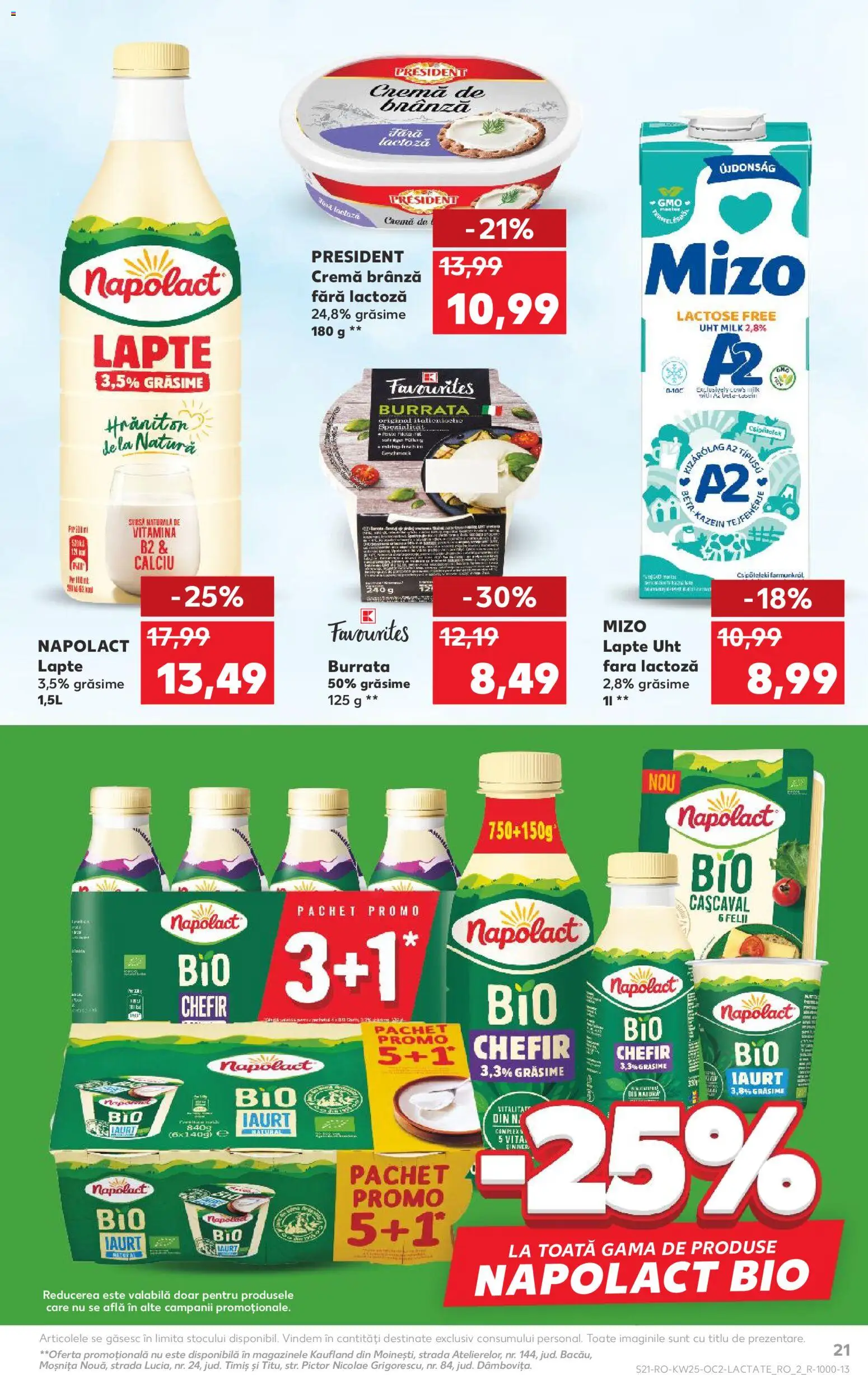 Catalog Kaufland 17 - 22 Iunie 2026 | Pagina 21 | Produse: Lapte, Iaurt, Kefir, Cremă de brânză