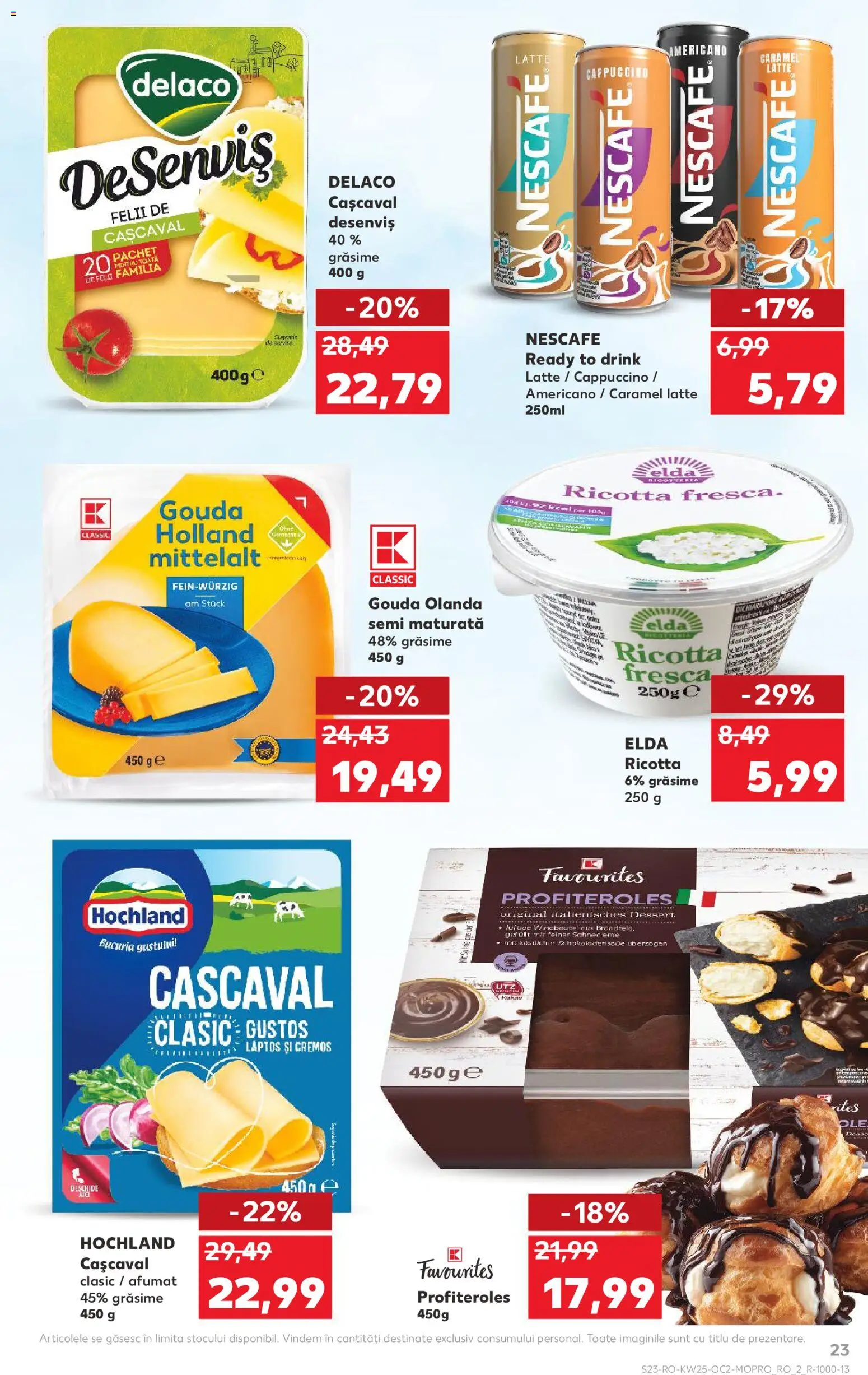 Catalog Kaufland 17 - 22 Iunie 2026 | Pagina 23 | Produse: Light Kedi Konservesi, Cașcaval, Gouda