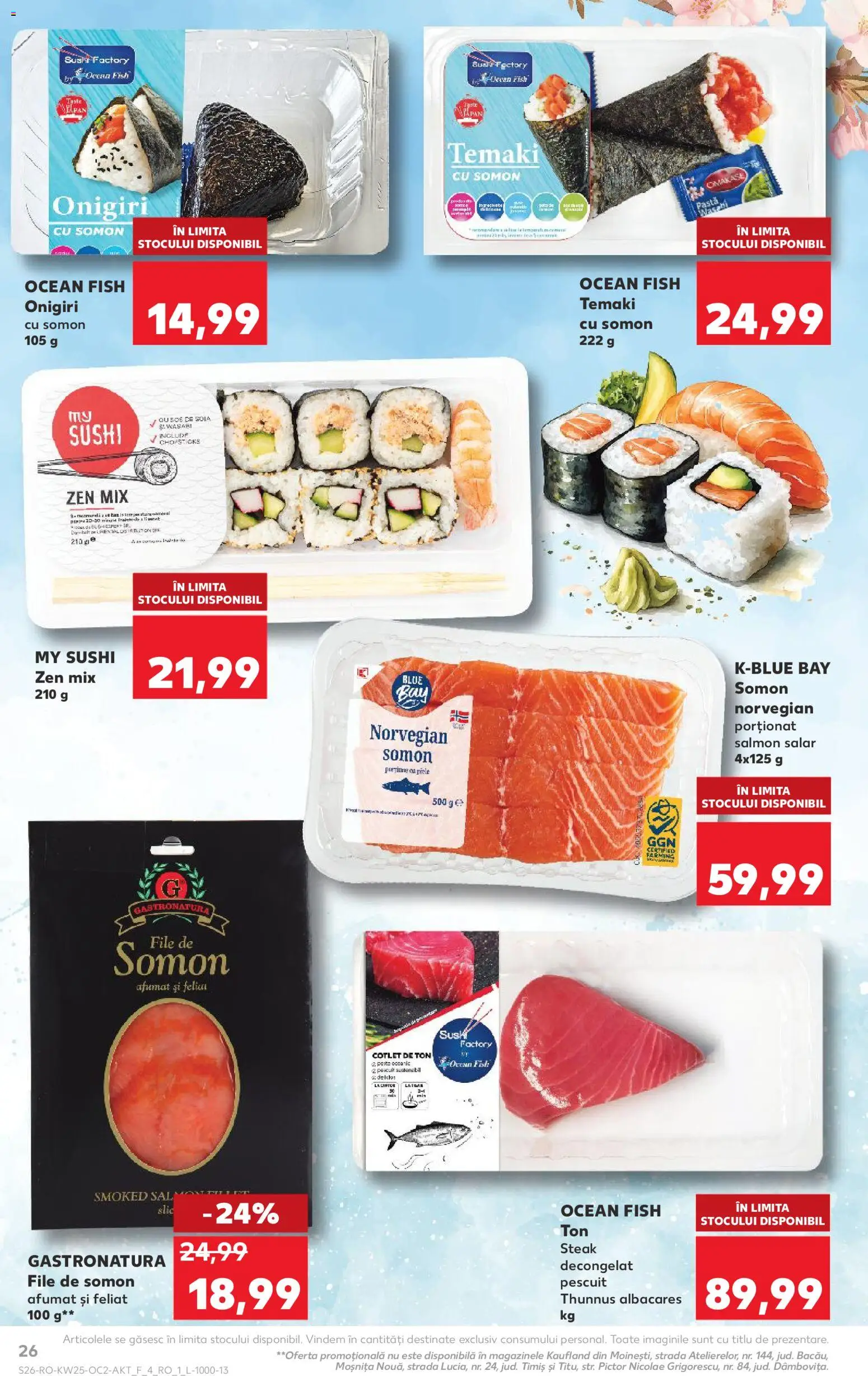 Catalog Kaufland 17 - 22 Iunie 2026 | Pagina 26 | Produse: Șal, Lait de coco, Sushi, Sos