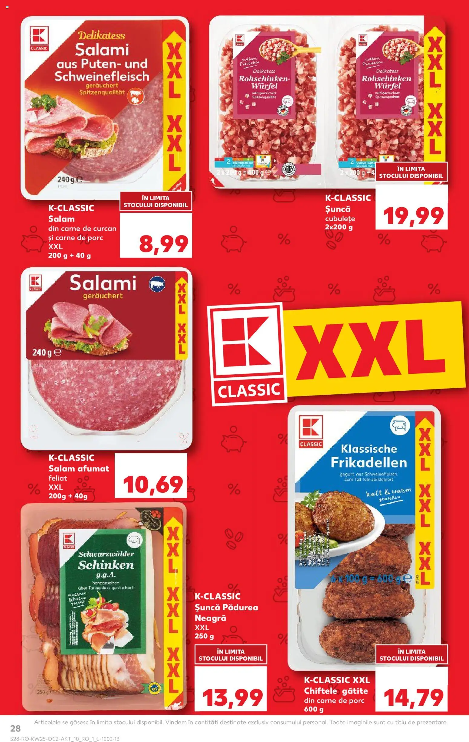 Catalog Kaufland 17 - 22 Iunie 2026 | Pagina 28 | Produse: Salam, Șuncă, Carne De Porc, Chiftele