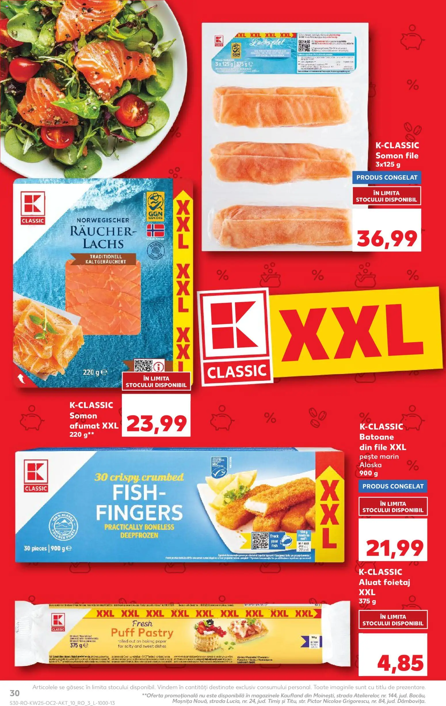 Catalog Kaufland 17 - 22 Iunie 2026 | Pagina 30 | Produse: Foietaj, Aluat, Pește