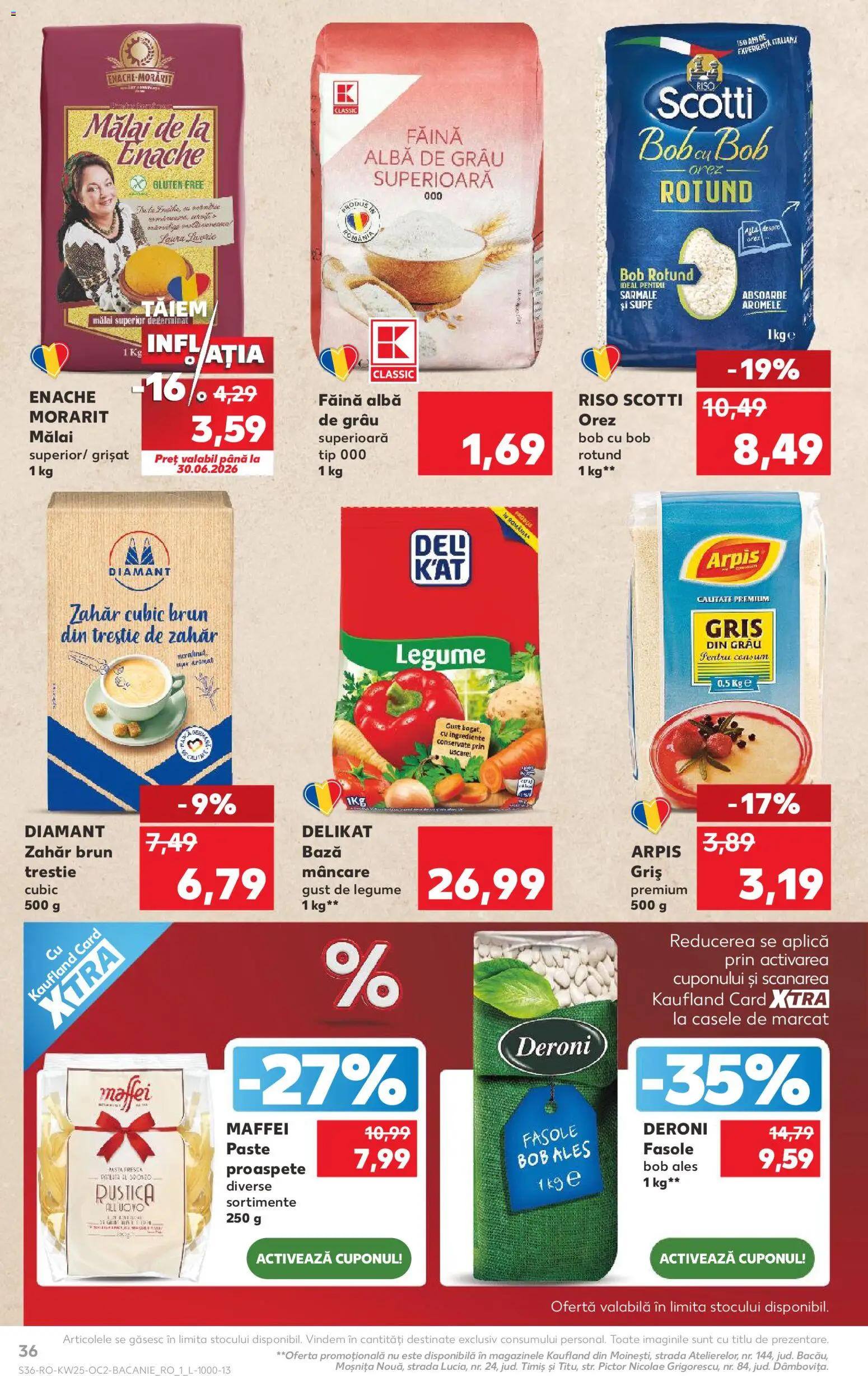 Catalog Kaufland 17 - 22 Iunie 2026 | Pagina 36 | Produse: Orez, Paste, Legume, Zahăr