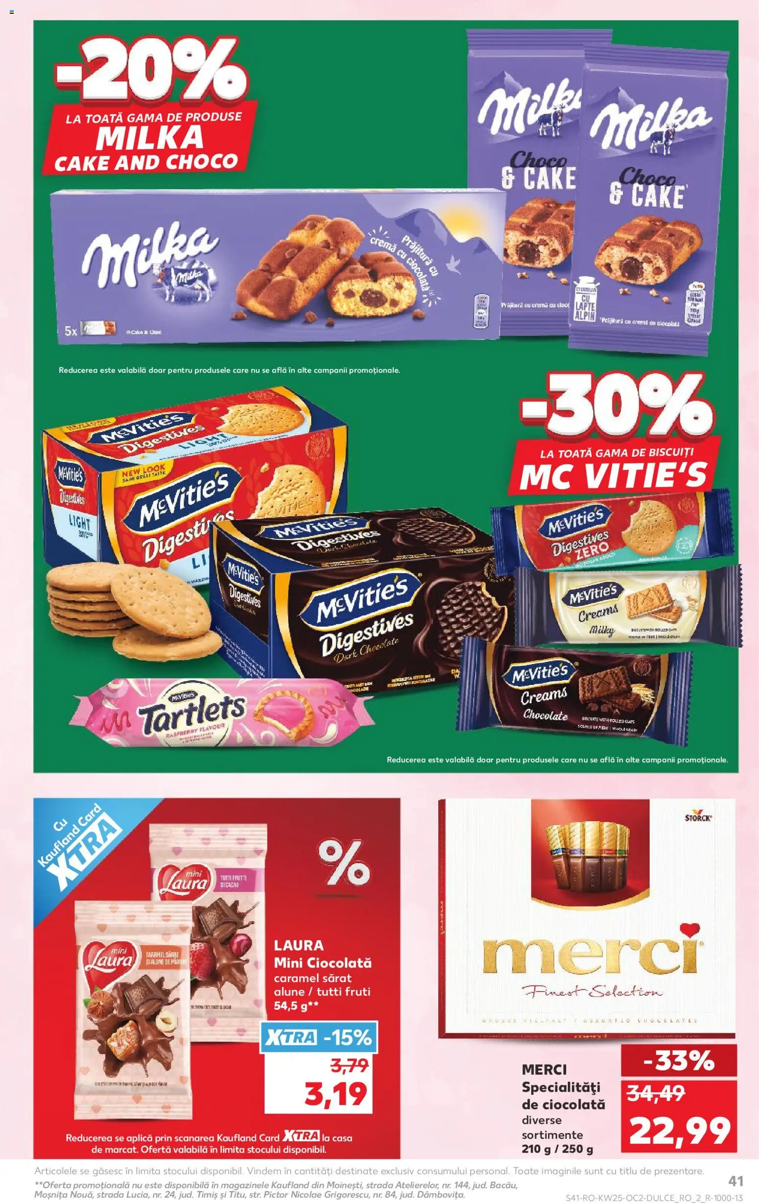 Catalog Kaufland 17 - 22 Iunie 2026 | Pagina 41 | Produse: Prăjitură, Cremă, Ciocolată, Biscuiți