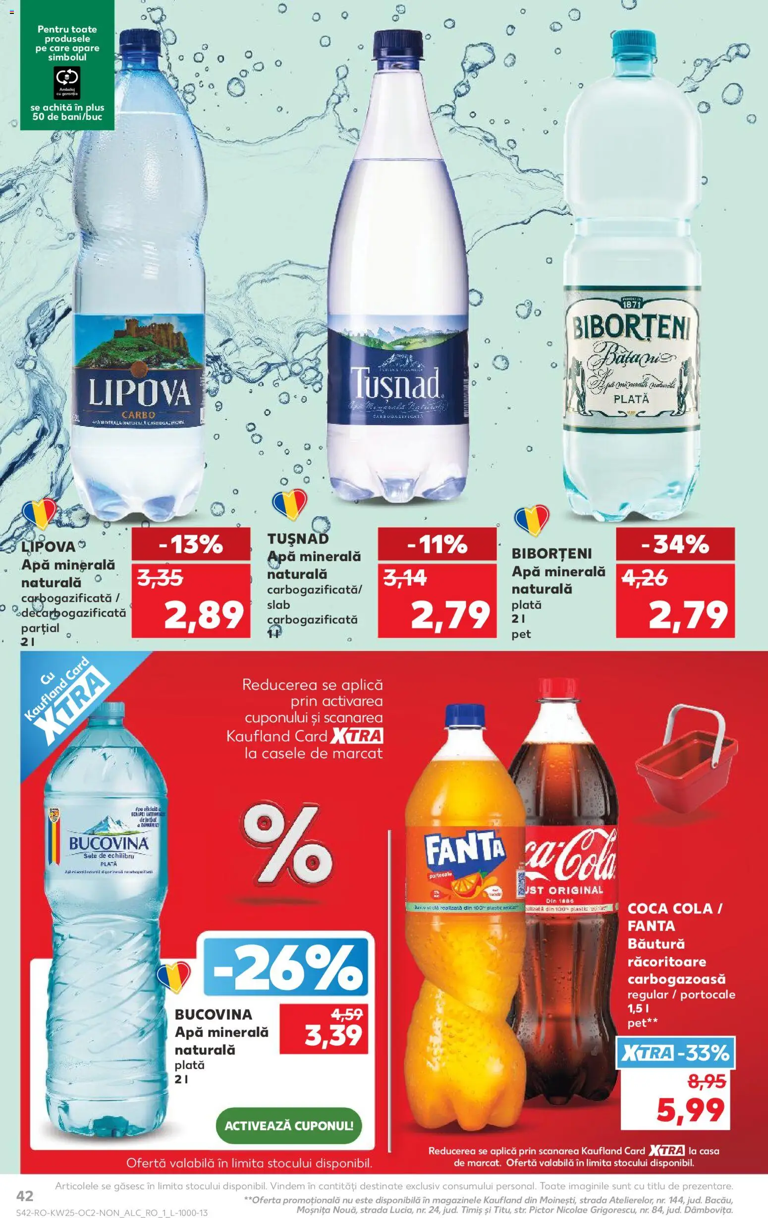 Catalog Kaufland 17 - 22 Iunie 2026 | Pagina 42 | Produse: Yazı tahtası kalemi, Amerikan servis, Portocale, Apă