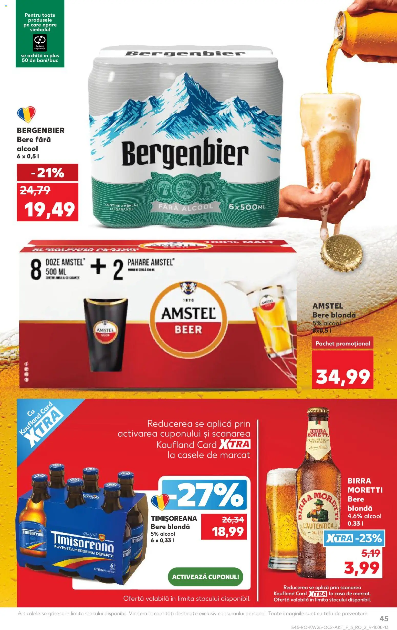 Catalog Kaufland 17 - 22 Iunie 2026 | Pagina 45 | Produse: Pară, Pahare, Bere, Plastik Kulübe