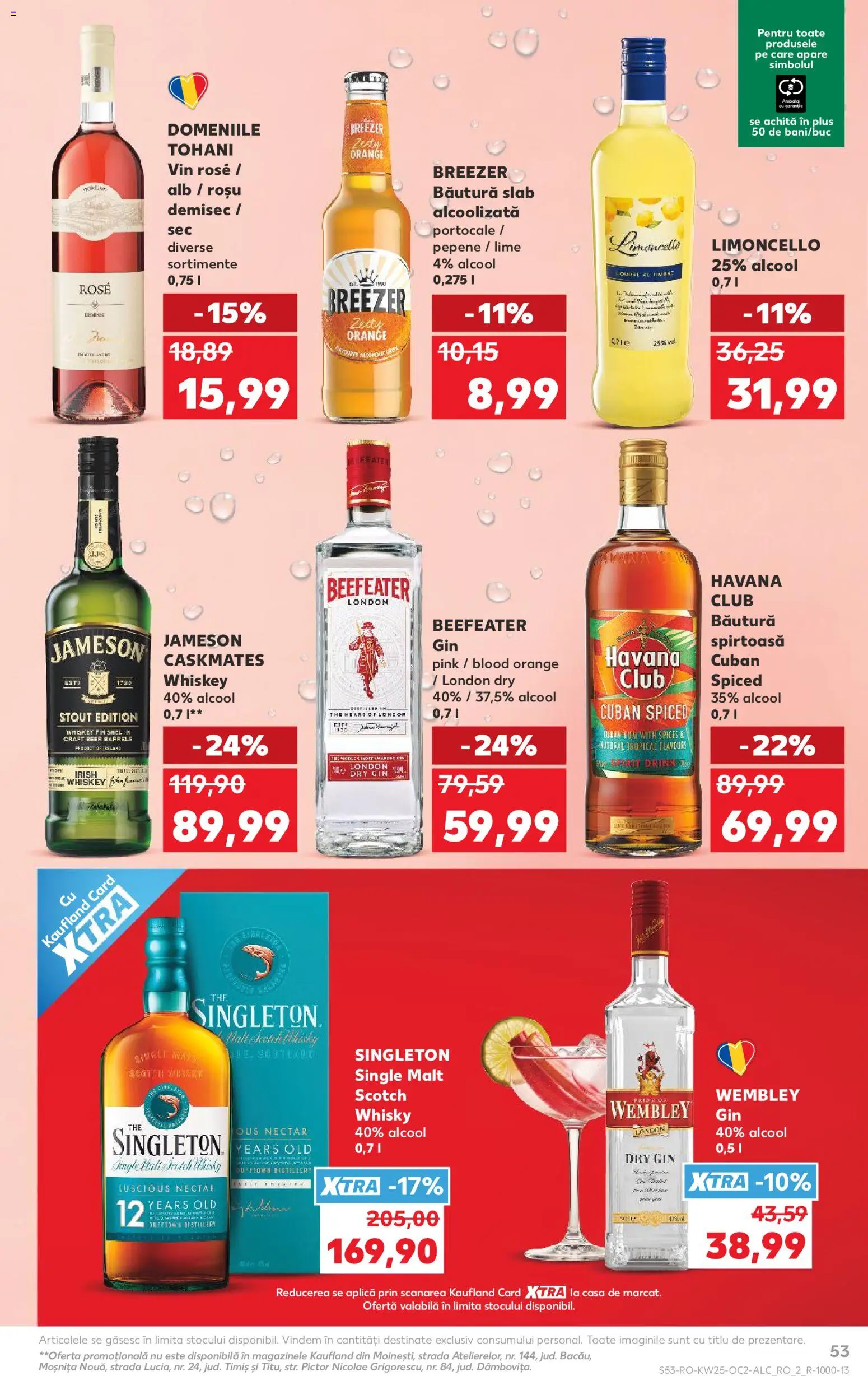 Catalog Kaufland 17 - 22 Iunie 2026 | Pagina 53 | Produse: Lime, Vin, Portocale, Gin